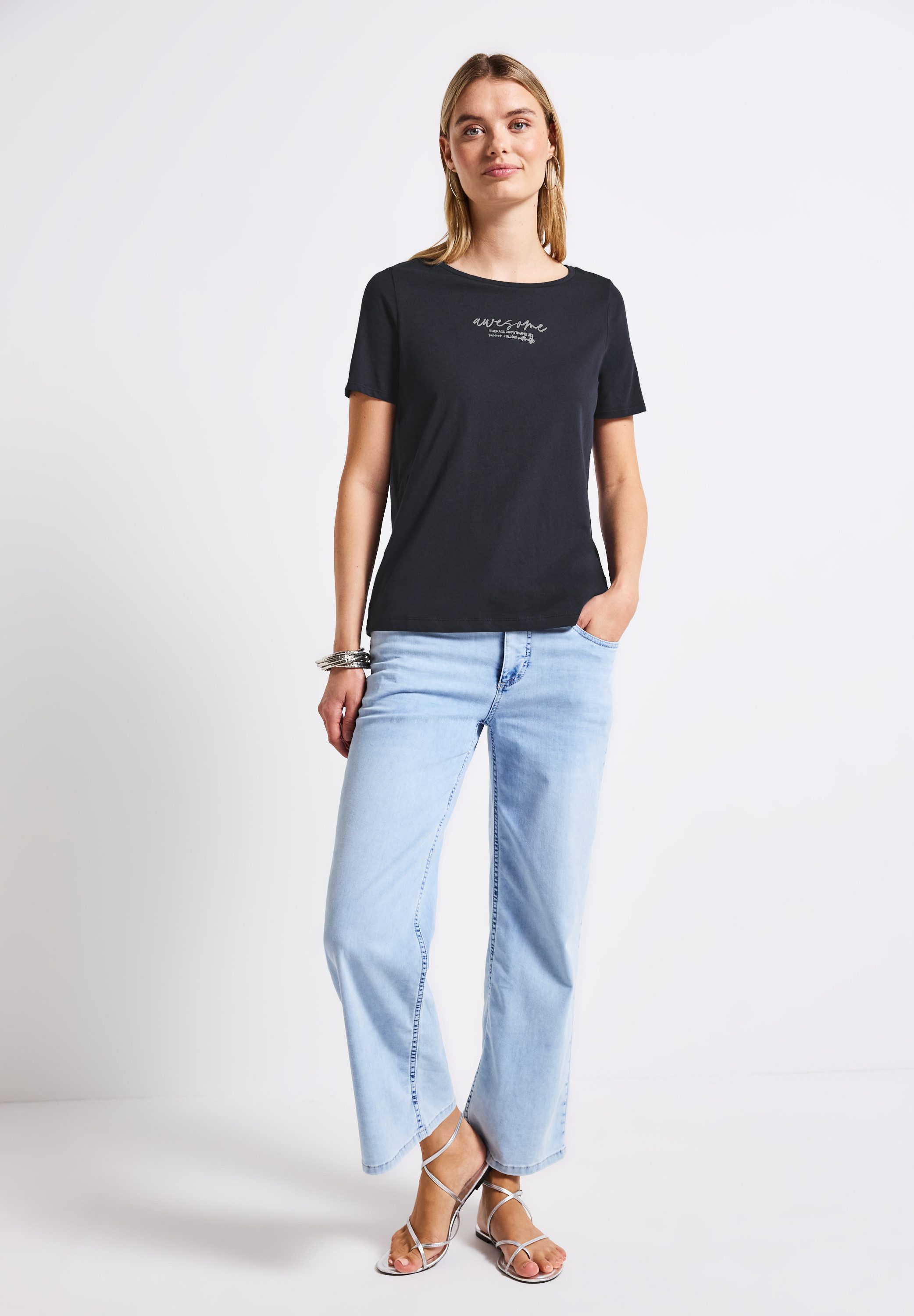 STREET ONE T-Shirt aus reiner Baumwolle – Bild 4 von 5