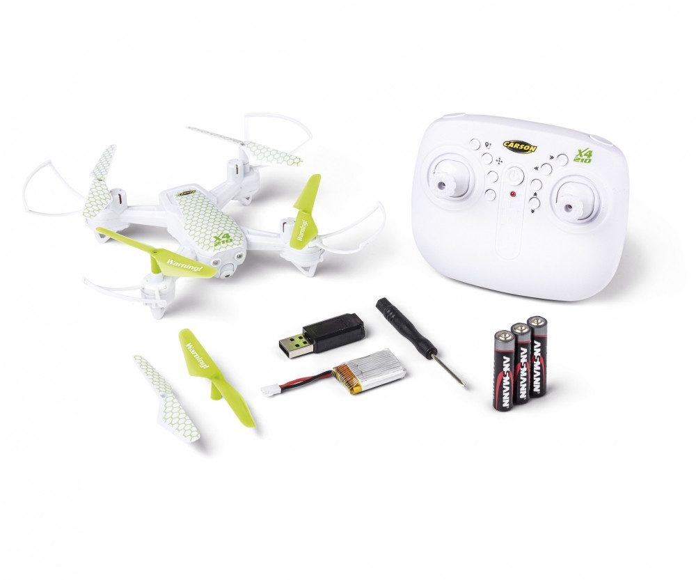 Carson RC Quadcopter X4 210 2,4Ghz 100% RTF RC-Ladegerät