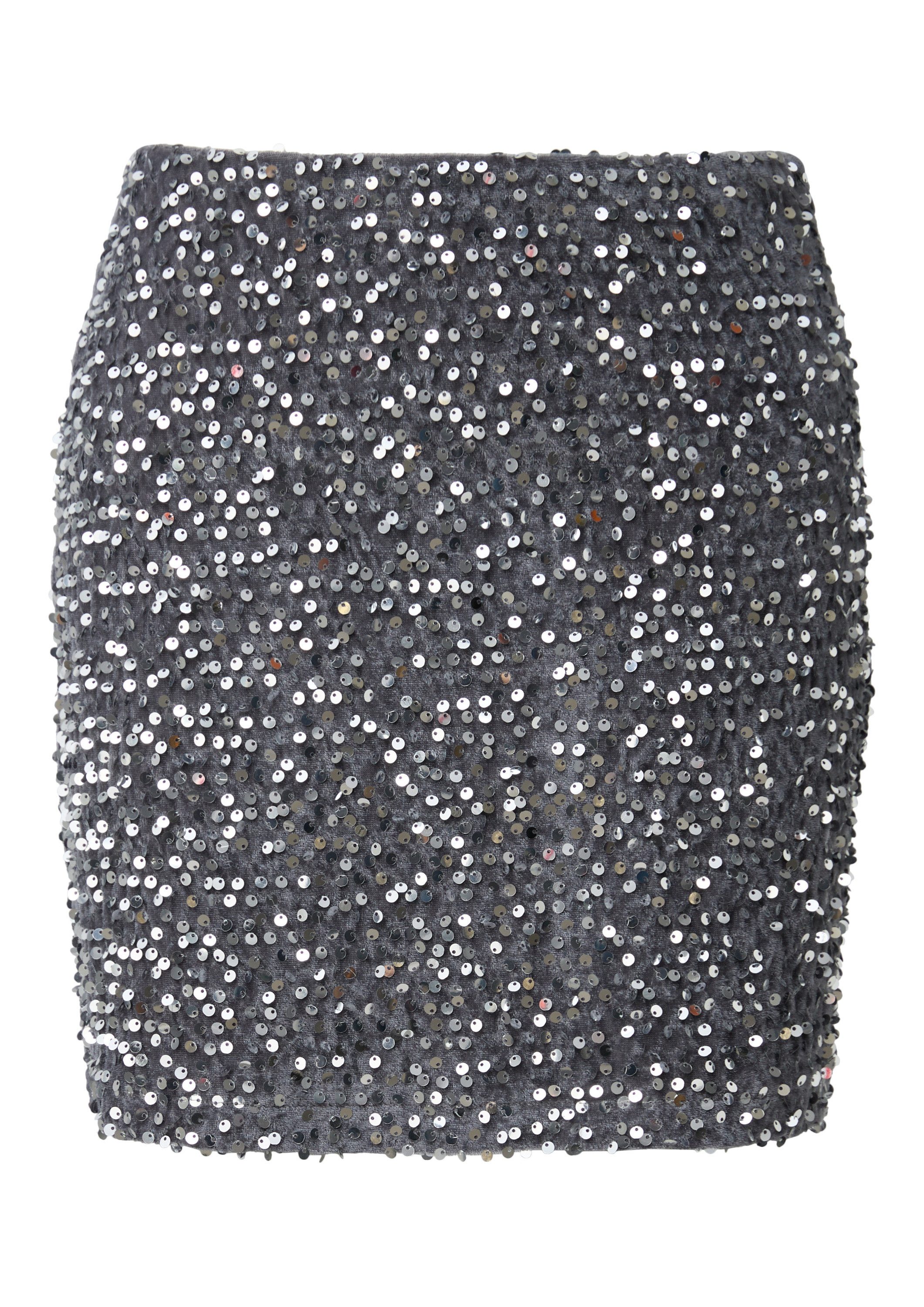 QS Minirock Rock QS x Vanessa Mai, Paillettenrock günstig online kaufen