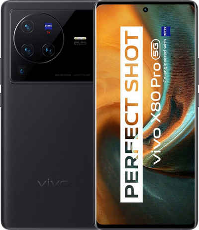Vivo X80 Pro 5G Smartphone (17,22 cm/6,78 Zoll, 256 GB Speicherplatz, 50 MP Kamera)