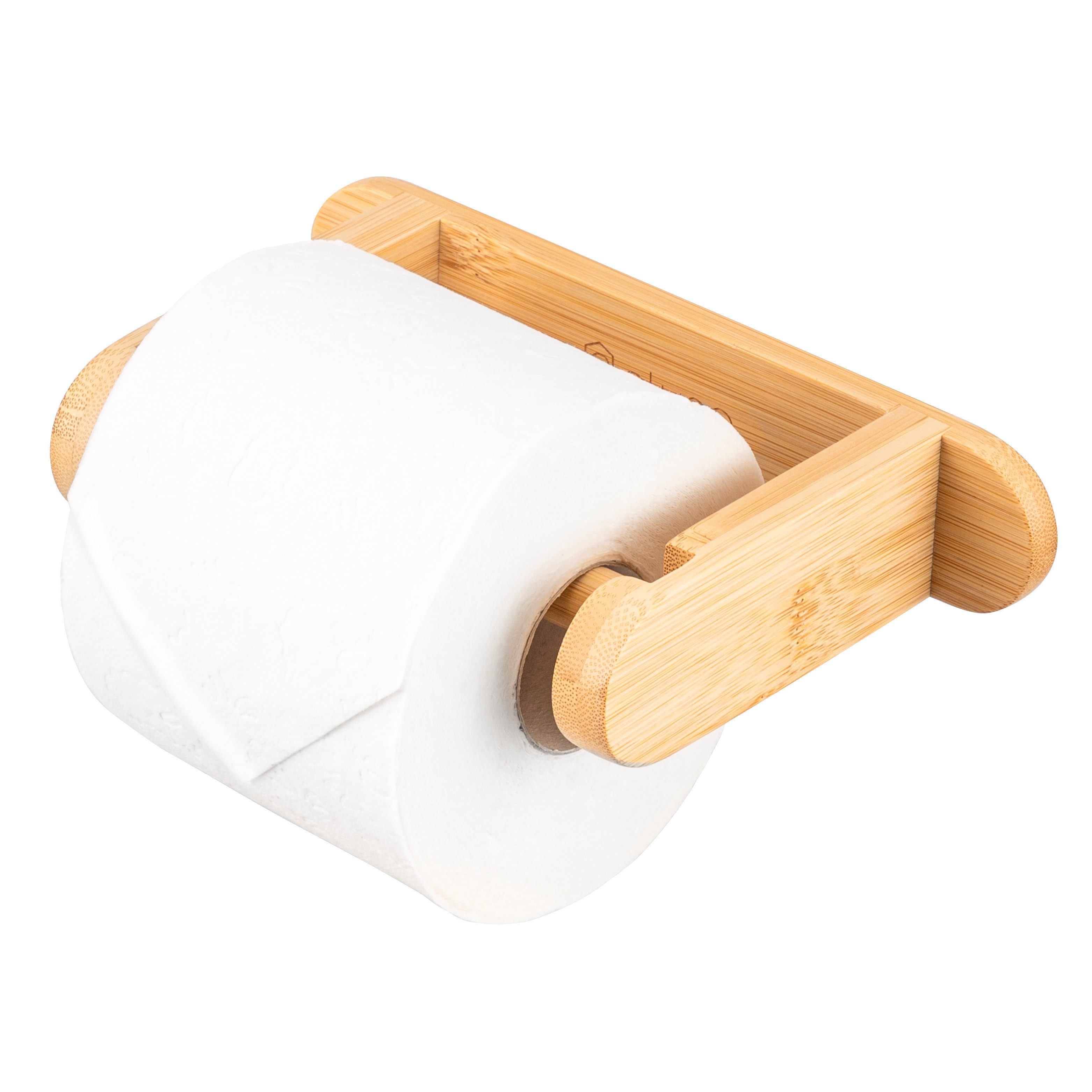 eluno Toilettenpapierhalter WC-Rollenhalter aus Bambus, zum günstig online kaufen