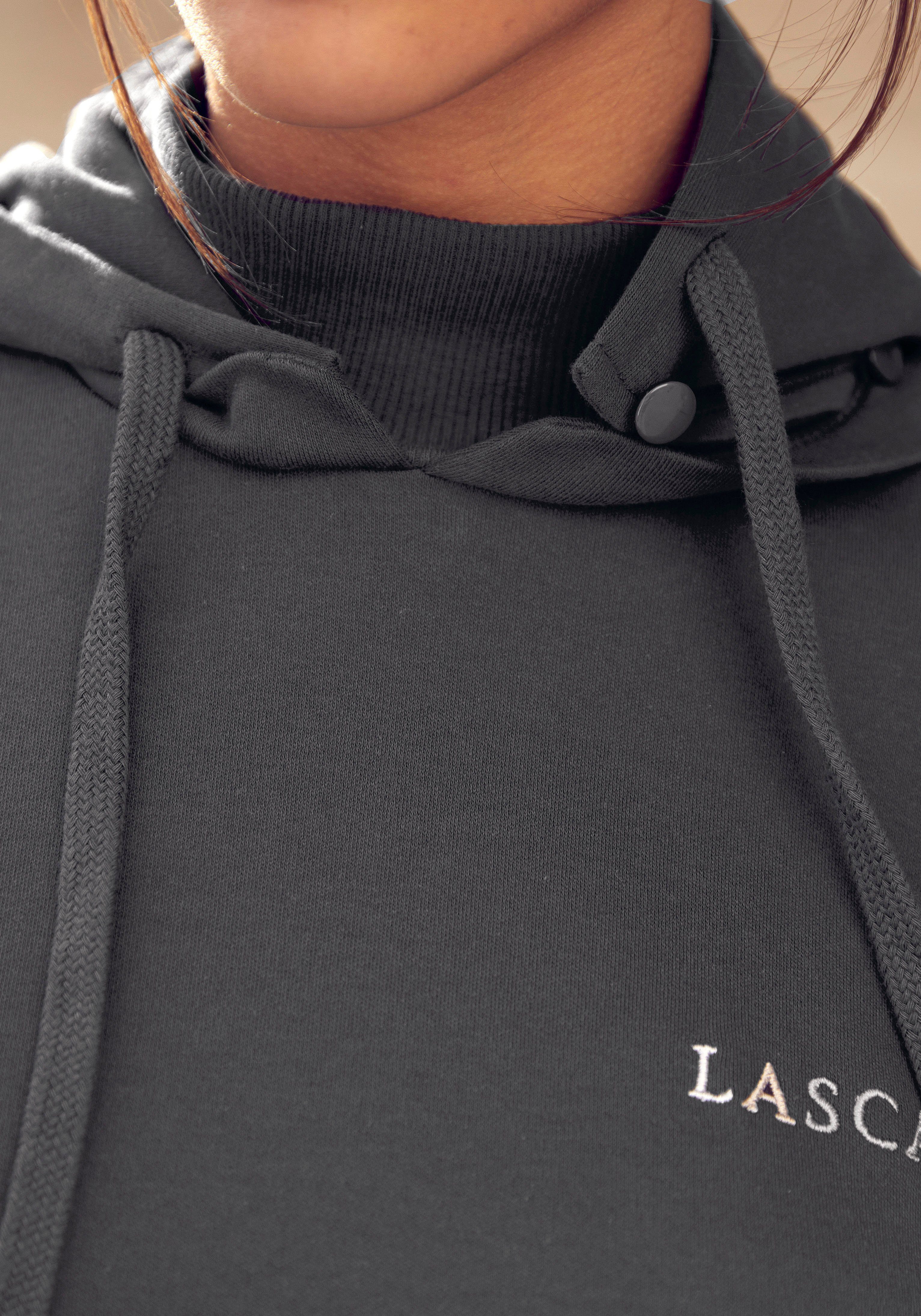 Collection LASCANA Hoodie Loungeanzug, anthrazit Circular Kapuzensweatshirt Loungewear,