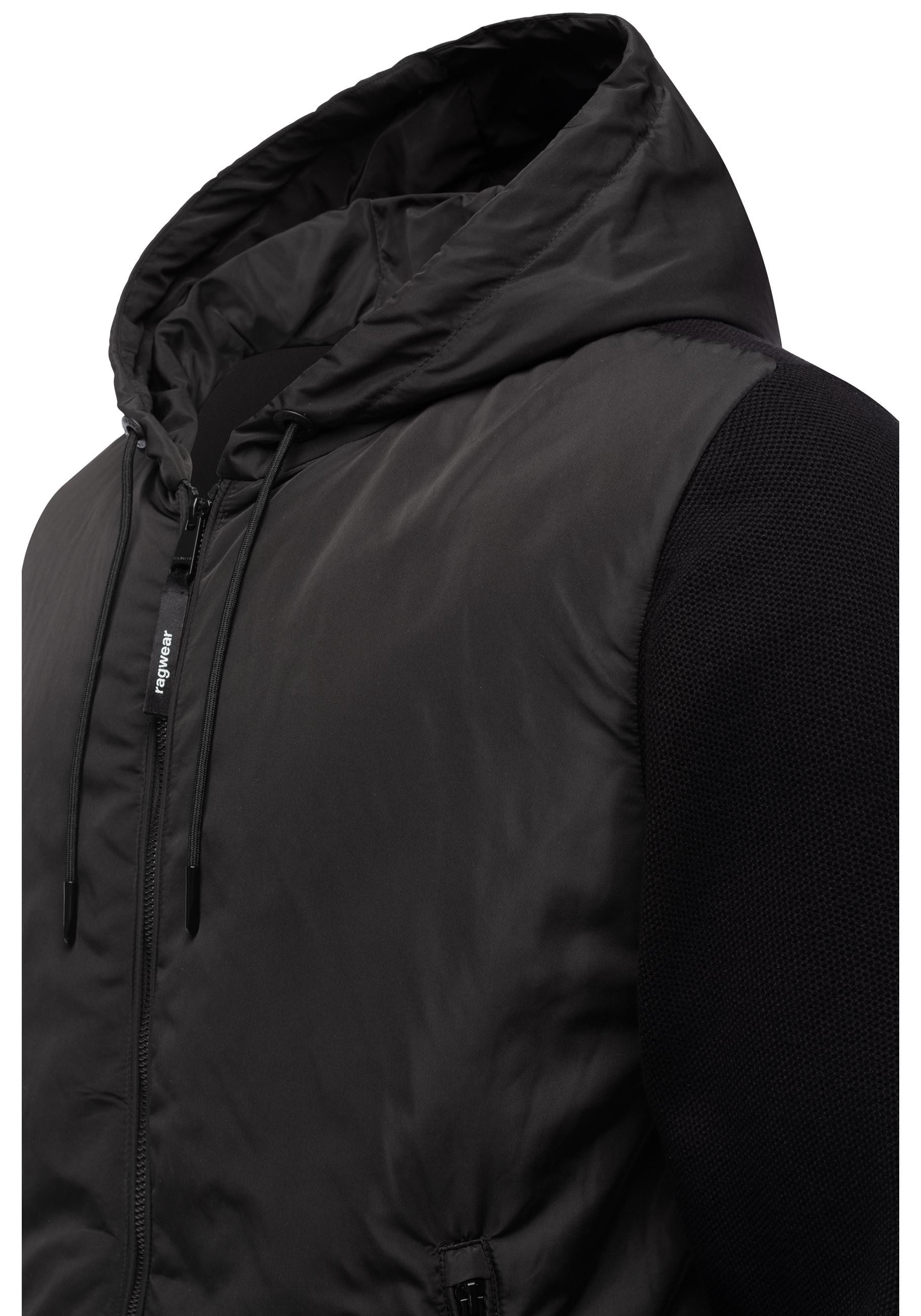 Ragwear Outdoorjacke Ronel Leichte Herren Jacke mit weichen Strickärmeln