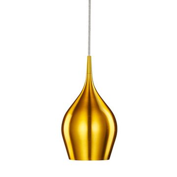 etc-shop Pendelleuchte, Leuchtmittel nicht inklusive, Pendelleuchte Hängelampe Esszimmerlampe Gold Wohnzimmer