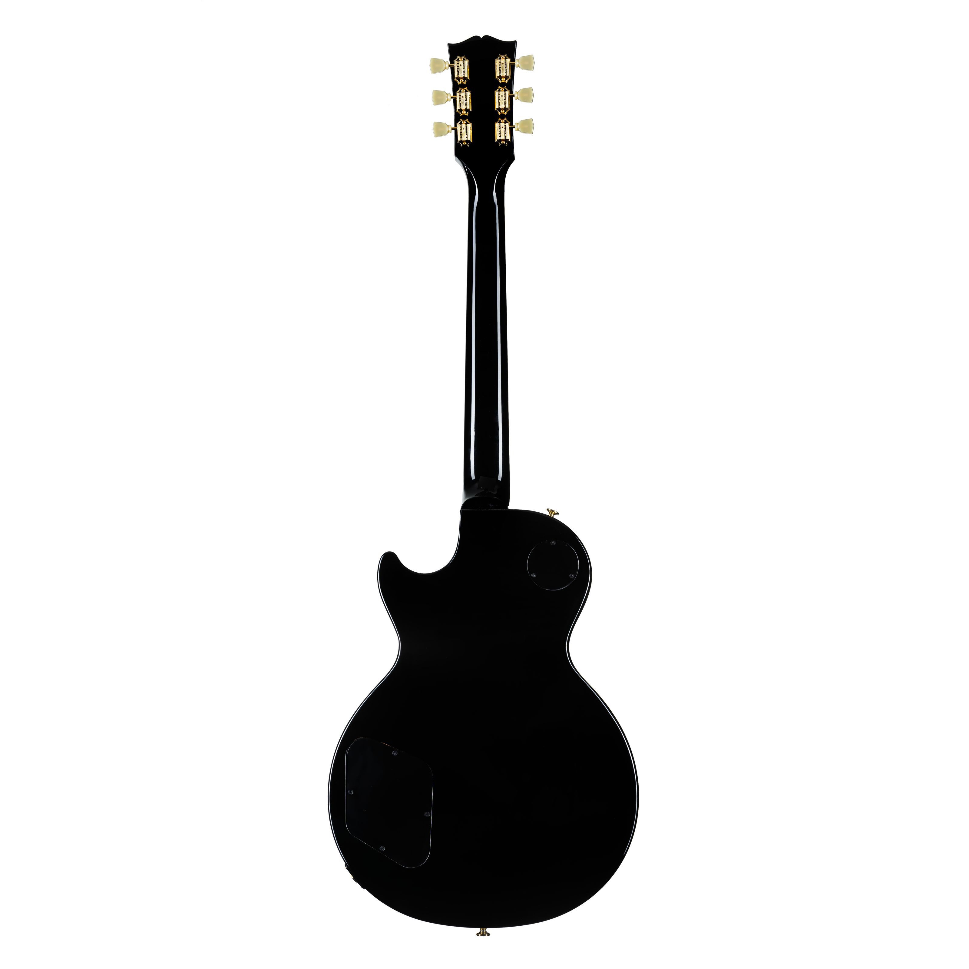 Gibson E-Gitarre, E-Gitarren, Single Cut Modelle, Les Paul Studio Ebony Gold Hardware - Single Cut E-Gitarre
