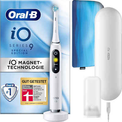 Oral B Elektrische Zahnbürste iO Series 9, Aufsteckbürsten: 1 St., mit Reiseetui