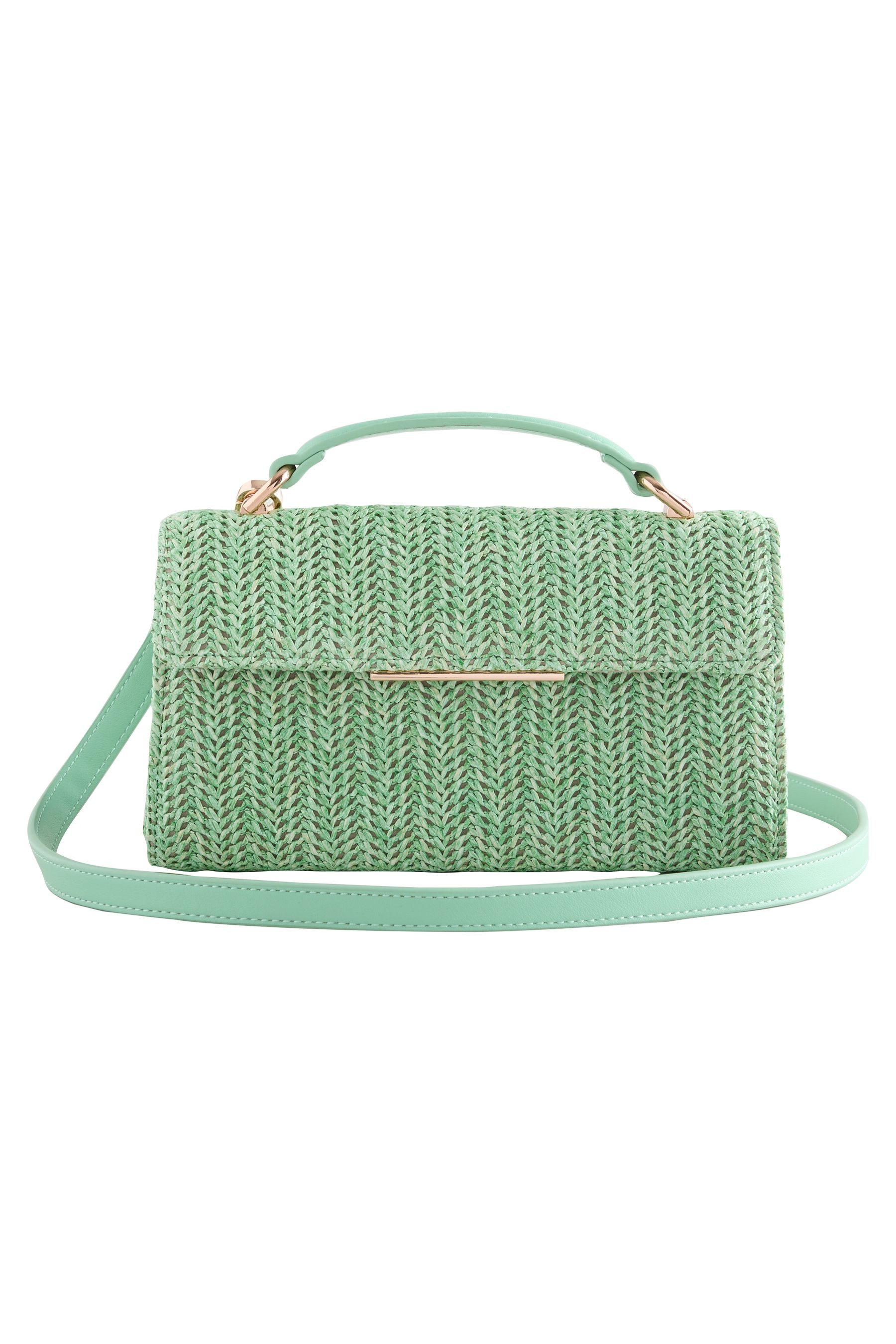 Next Clutch Tragetasche in Raffia-Optik mit Griff (1-tlg)