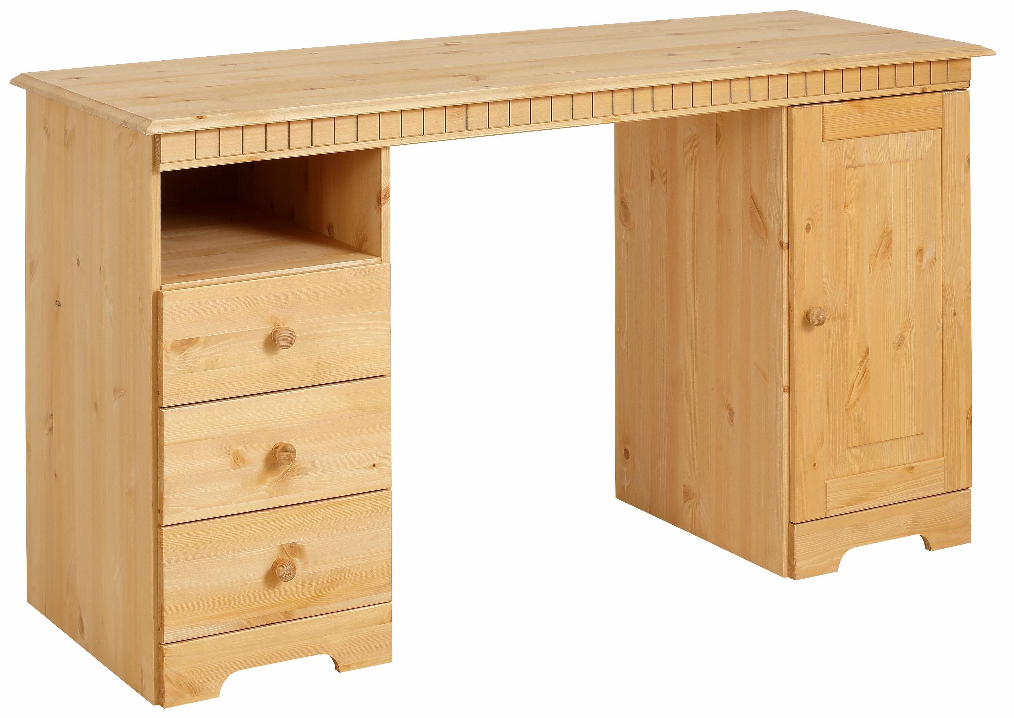 Home affaire Schreibtisch Lisa, aus Massivholz, in verschiedenen Farbvarian günstig online kaufen