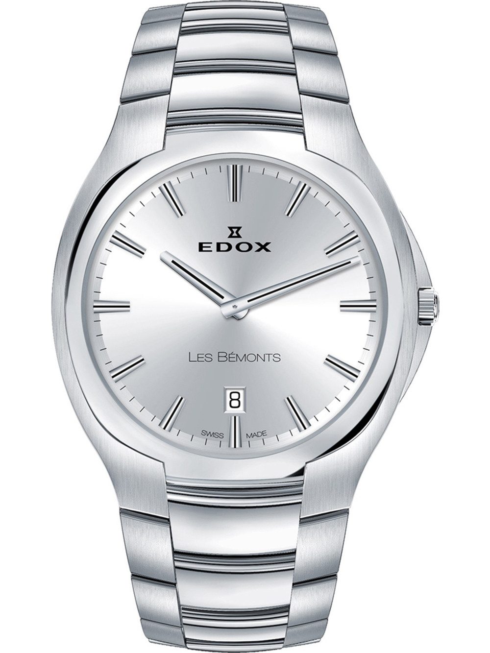 Edox Quarzuhr Edox 56003-3-AIN Les Bemonts Herrenuhr 40mm 3ATM