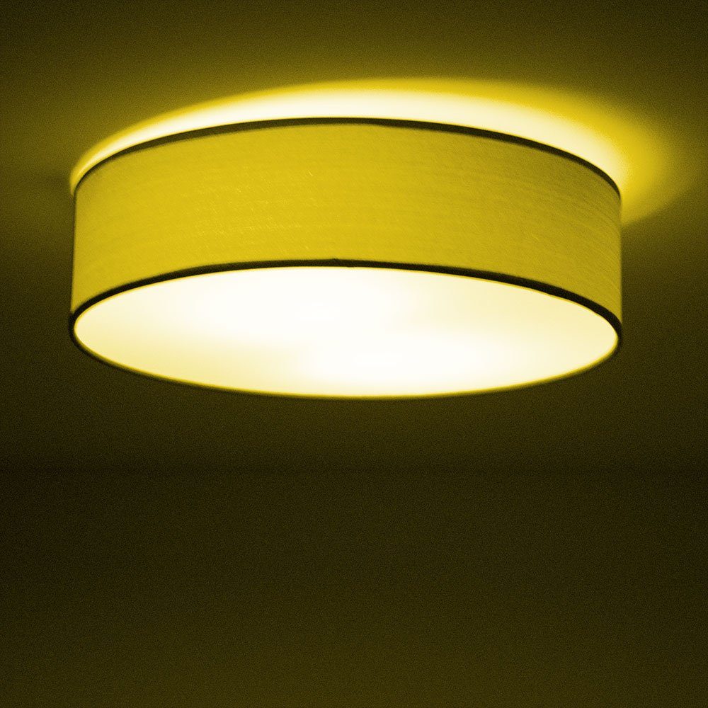 Leuchtmittel dimmbar etc-shop Warmweiß, Lampe Farbwechsel, inklusive, LED grau Holz Decken Strahler Optik Leuchte Deckenleuchte,