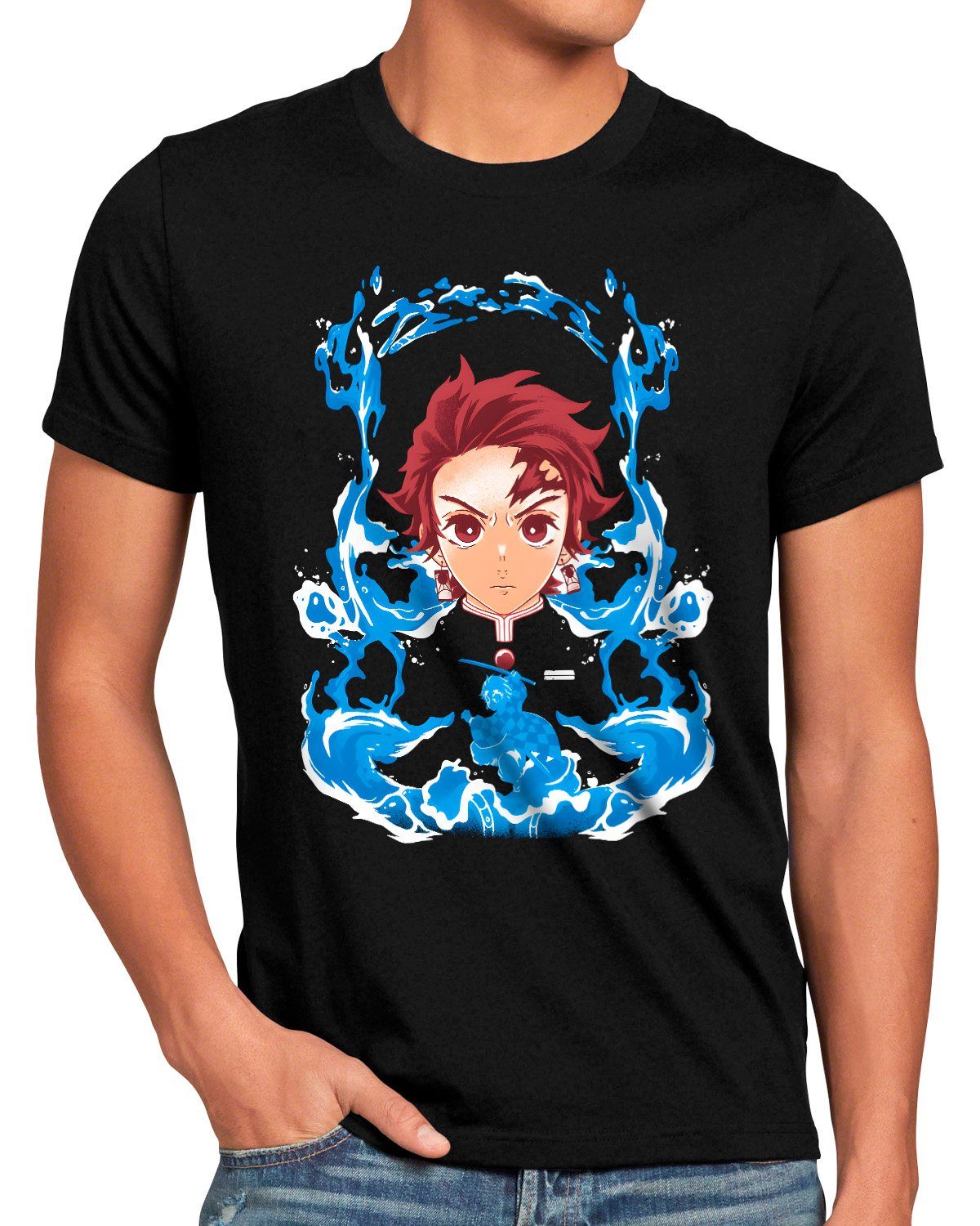 style3 T-Shirt Calm As Water demon günstig online kaufen