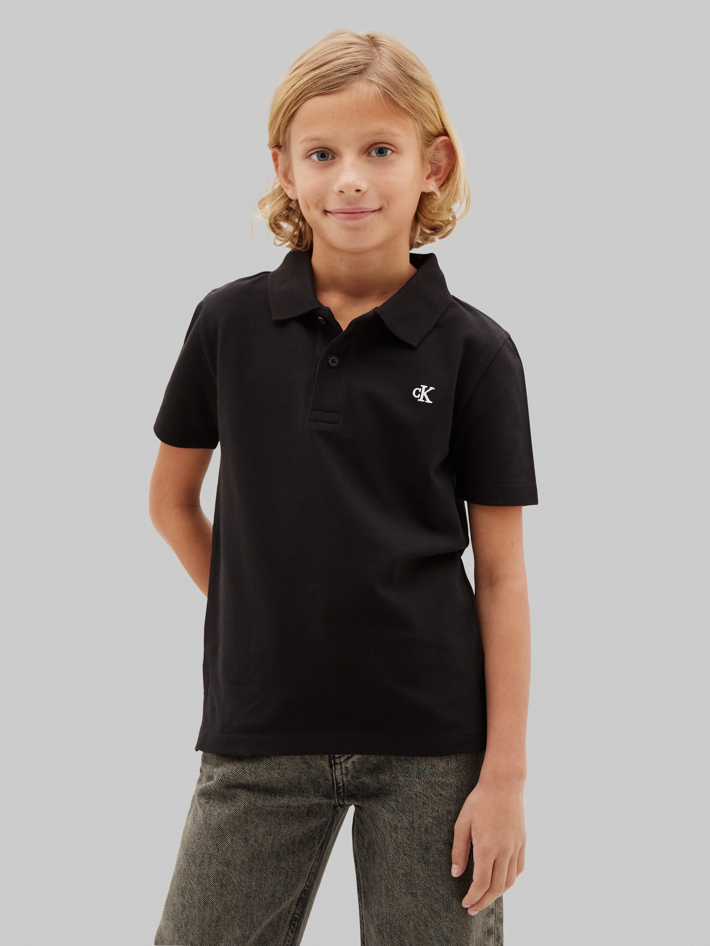 Calvin Klein Jeans Poloshirt SOLID POLO Regular fit für Kinder mit Polokragen