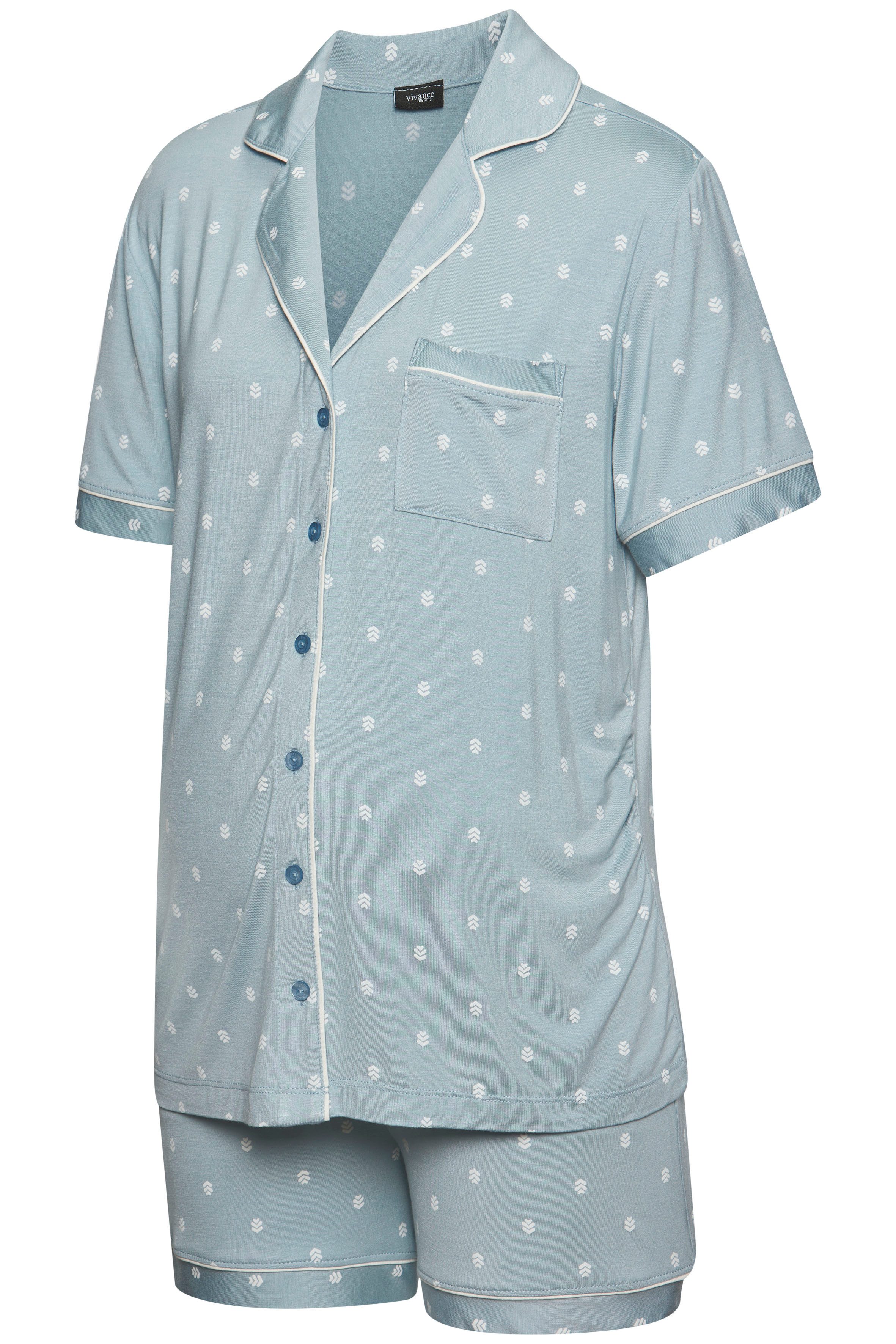 Vivance Dreams Umstandspyjama (2 tlg) Schöner Allover-Print