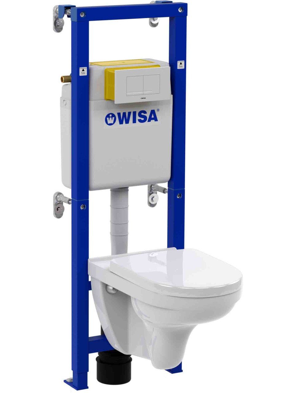 WC-Komplettset Wisa Vorwandelement Komplett-Set mit V&B Wand-WC