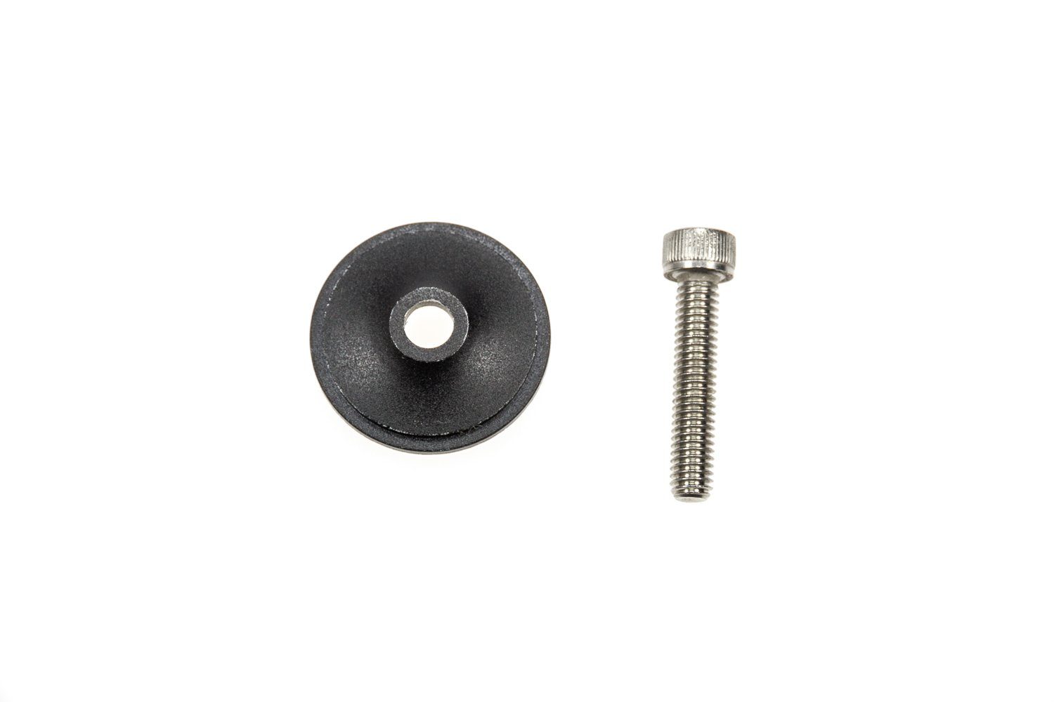 Neco Lenkervorbau Ahead Abdeck Kappe Vorbau Deckel schwarz Aluminium 31,6 mm Schraube (1-St)