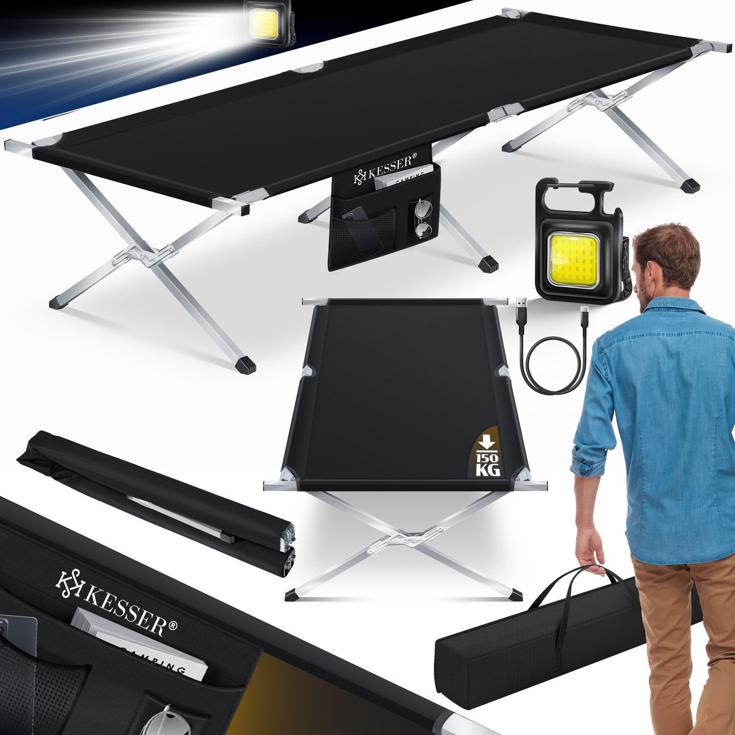 KESSER Bett, Campingbett Klappbett Inkl.Tragetasche und günstig online kaufen