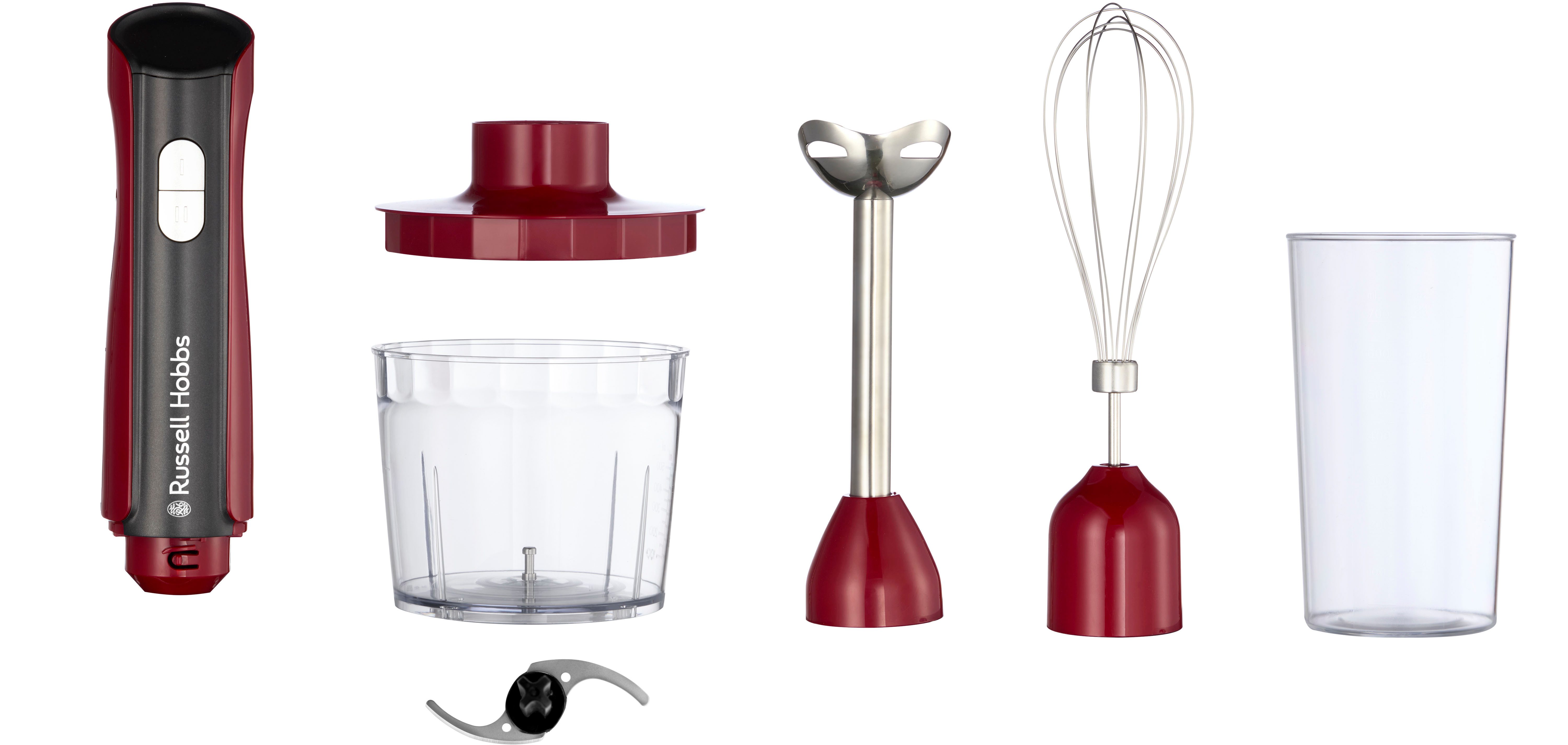 RUSSELL HOBBS Stabmixer Desire 3in 1 27140-56, 500 W, rot
