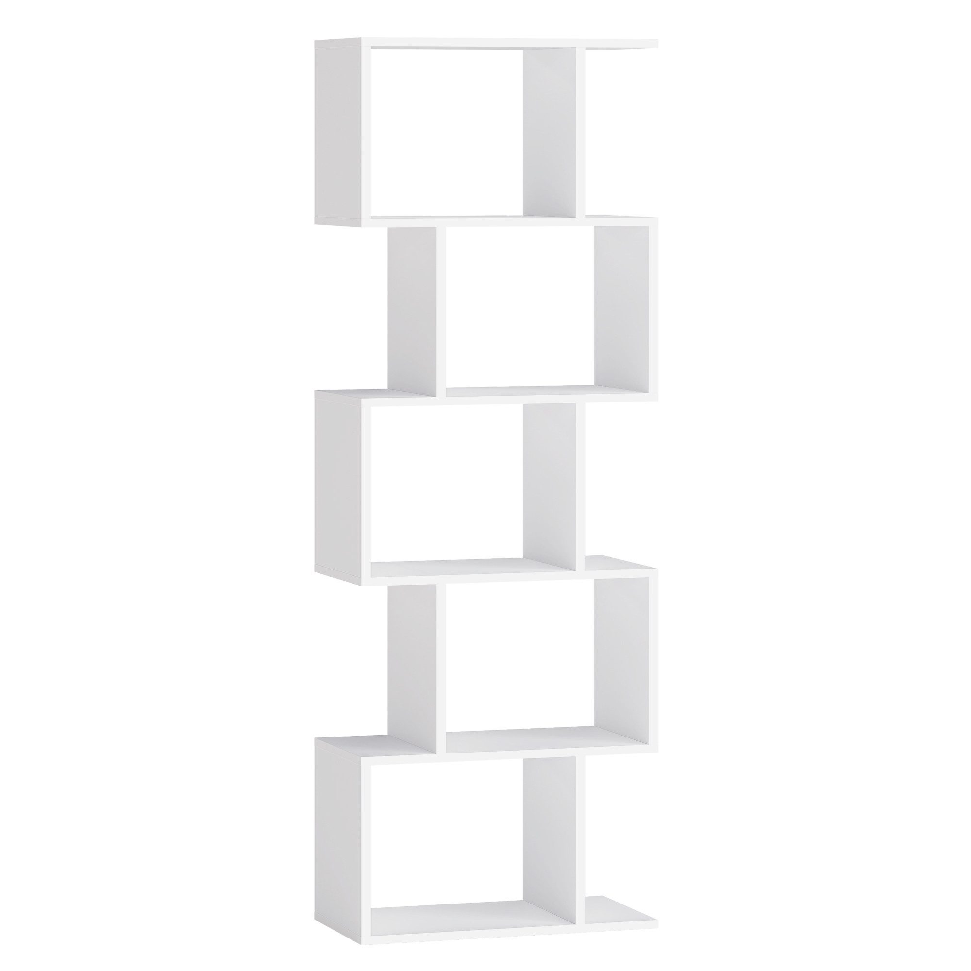 VASAGLE Bücherregal, 1-tlg., 5 stöckiges Bücherregal, 24 x 40 x 159 cm, Standregal, Büroregal