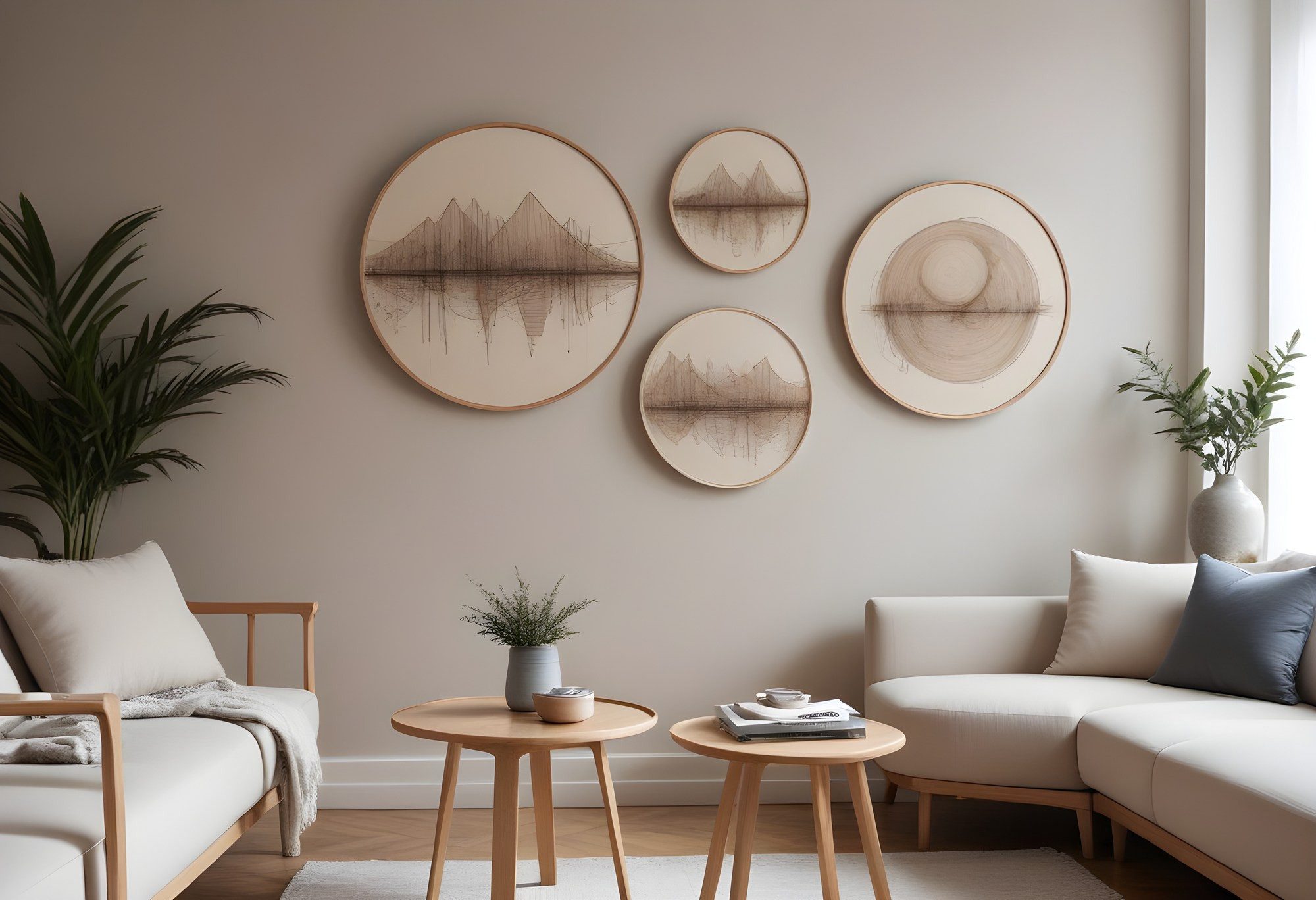 Wallity Leinwandbild 100% SOLID WOOD (Thickness: 1,5 cm), 45 x 45 cm (1 Pie günstig online kaufen