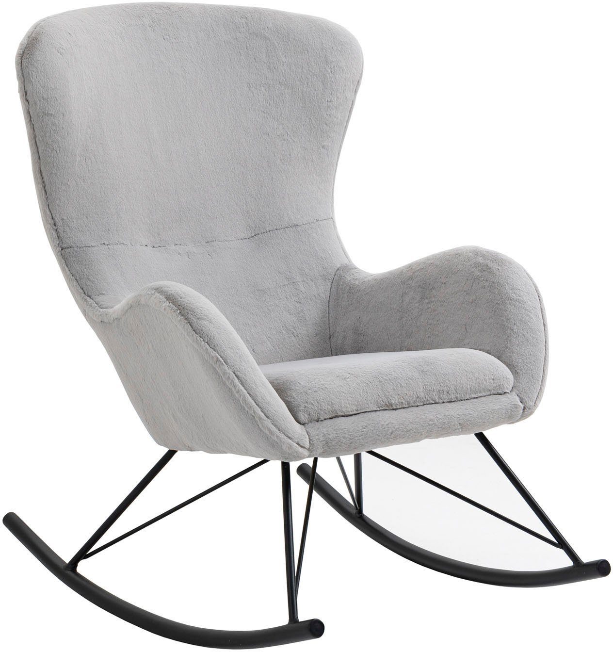 SalesFever Schaukelstuhl Komfortabel entspannen, in Lammfelloptik