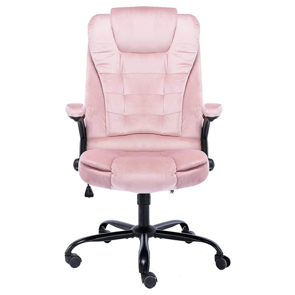 vidaXL Bürostuhl Bürostuhl Rosa Samt (1 St)