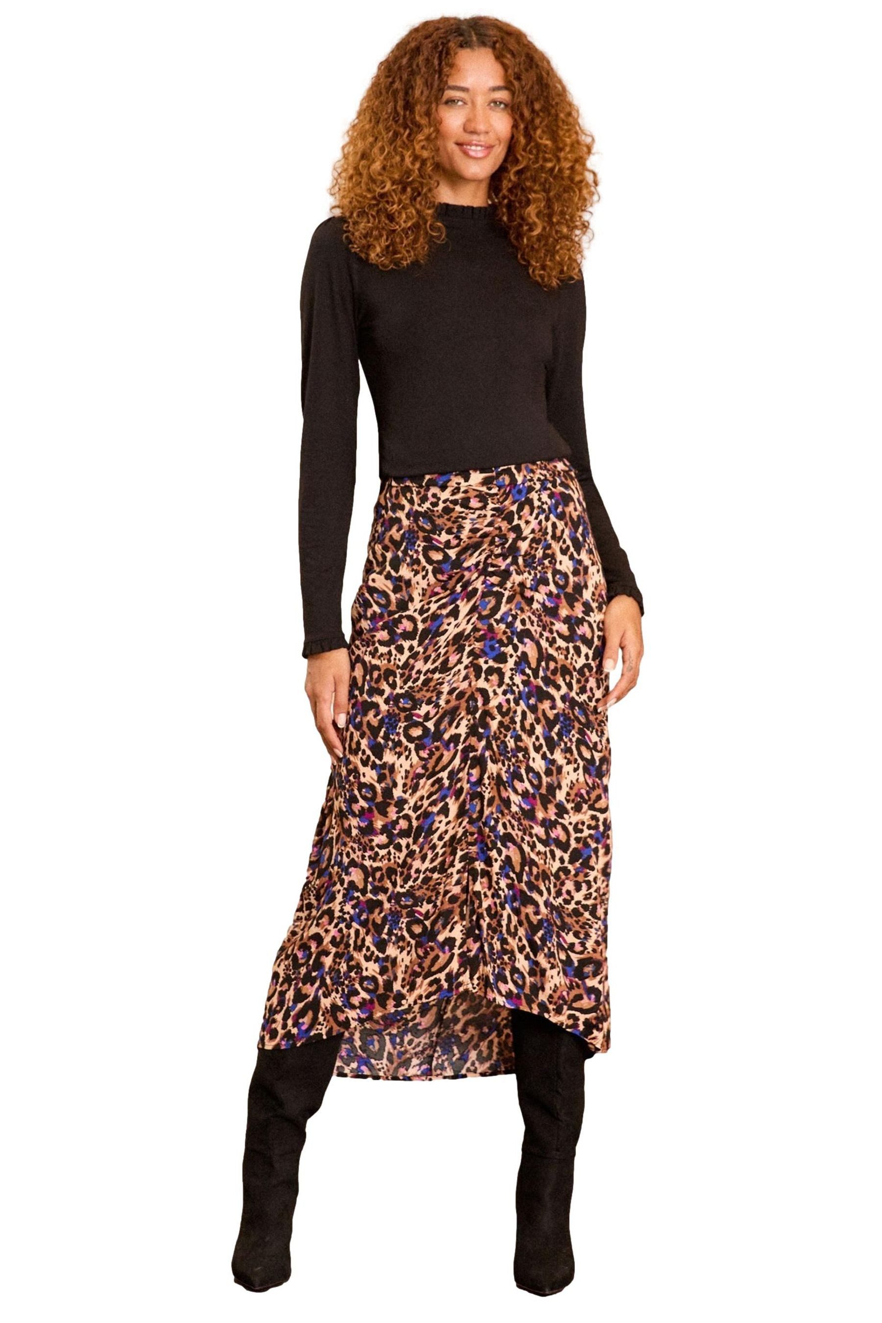 Langarmbluse Love & Roses Jersey-Oberteil mit Rüschen, Regular