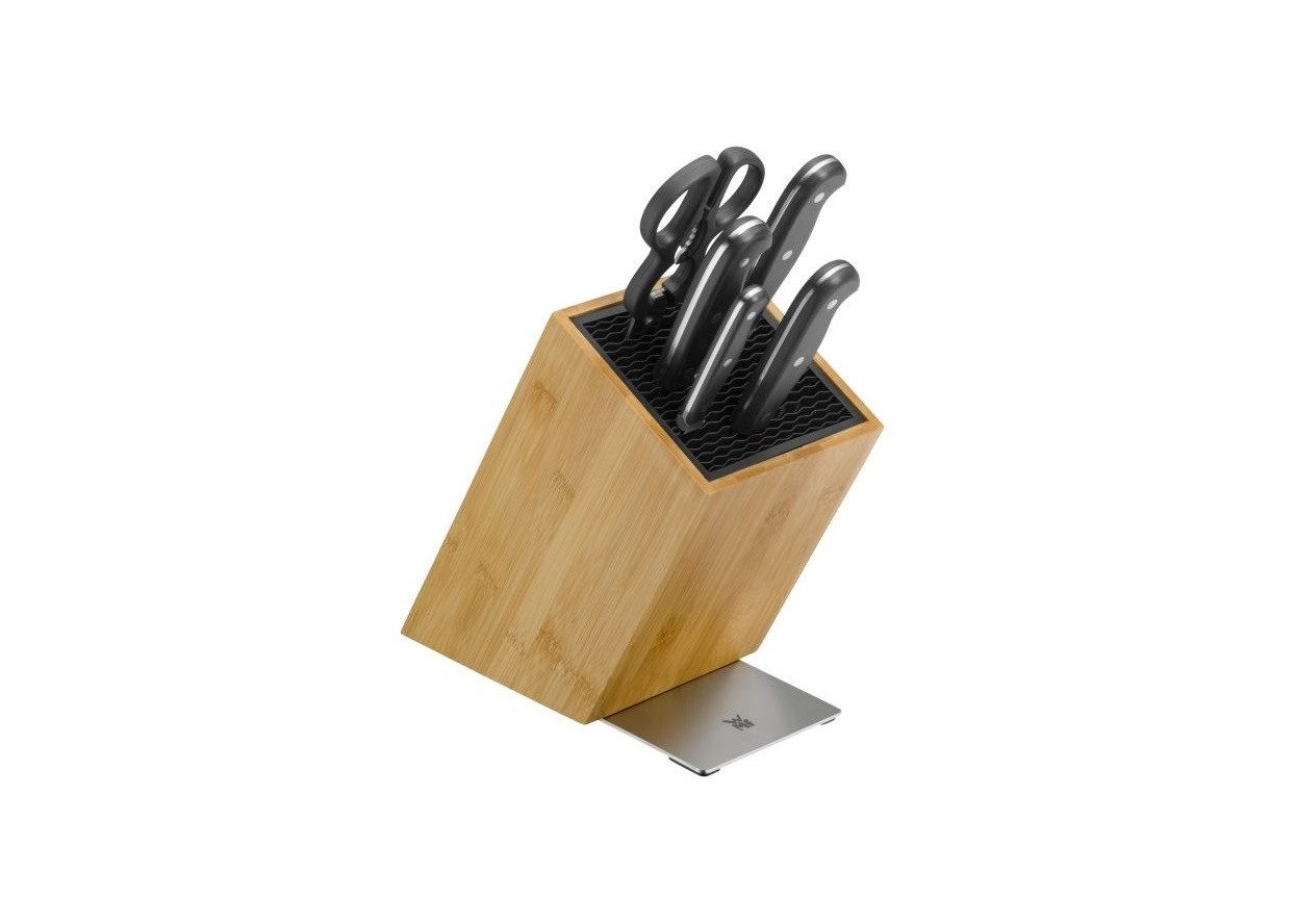 WMF Messer-Set Spitzenklasse Plus Asia (mit FlexTec Messerblock, 6-tlg., Spezialklingenstahl), Made in Germany