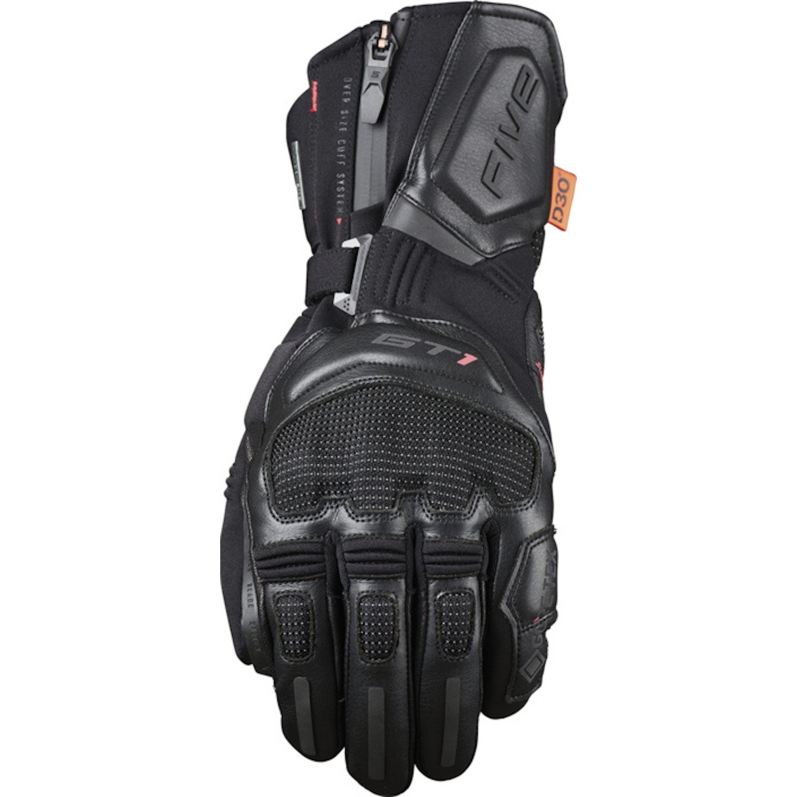 Five Gloves Motorradhandschuhe Five GT1 Evo GTX Motorradhandschuhe Schwarz M mit Verstärkungen