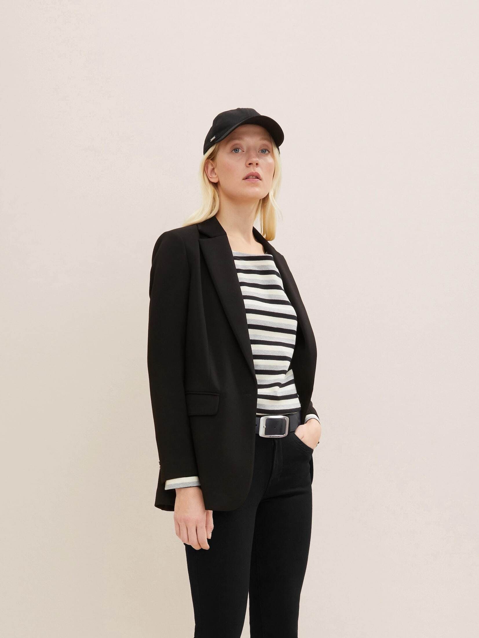 TOM TAILOR Ledergürtel Belts TTAMY Ledergürtel mit eckiger Dornschließe