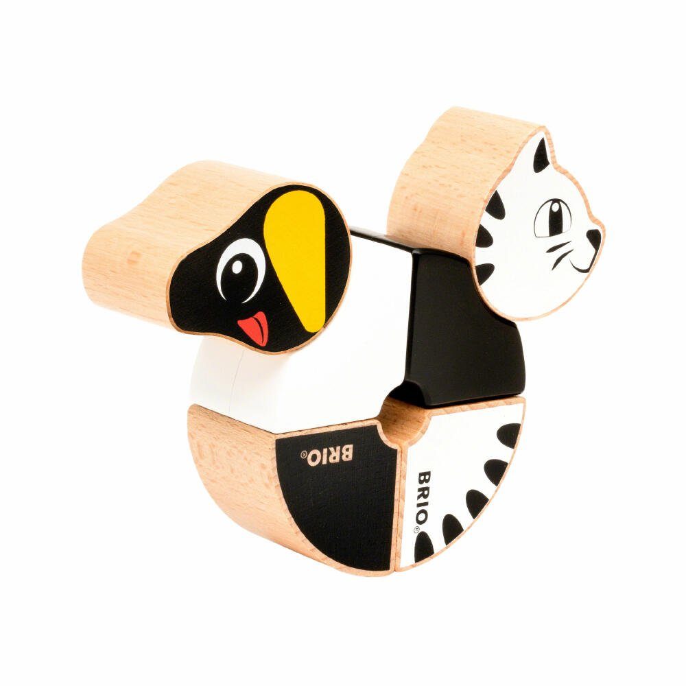 BRIO® Magnet-Tiere Hund und Katze 6-tlg. Magnetspielbausteine
