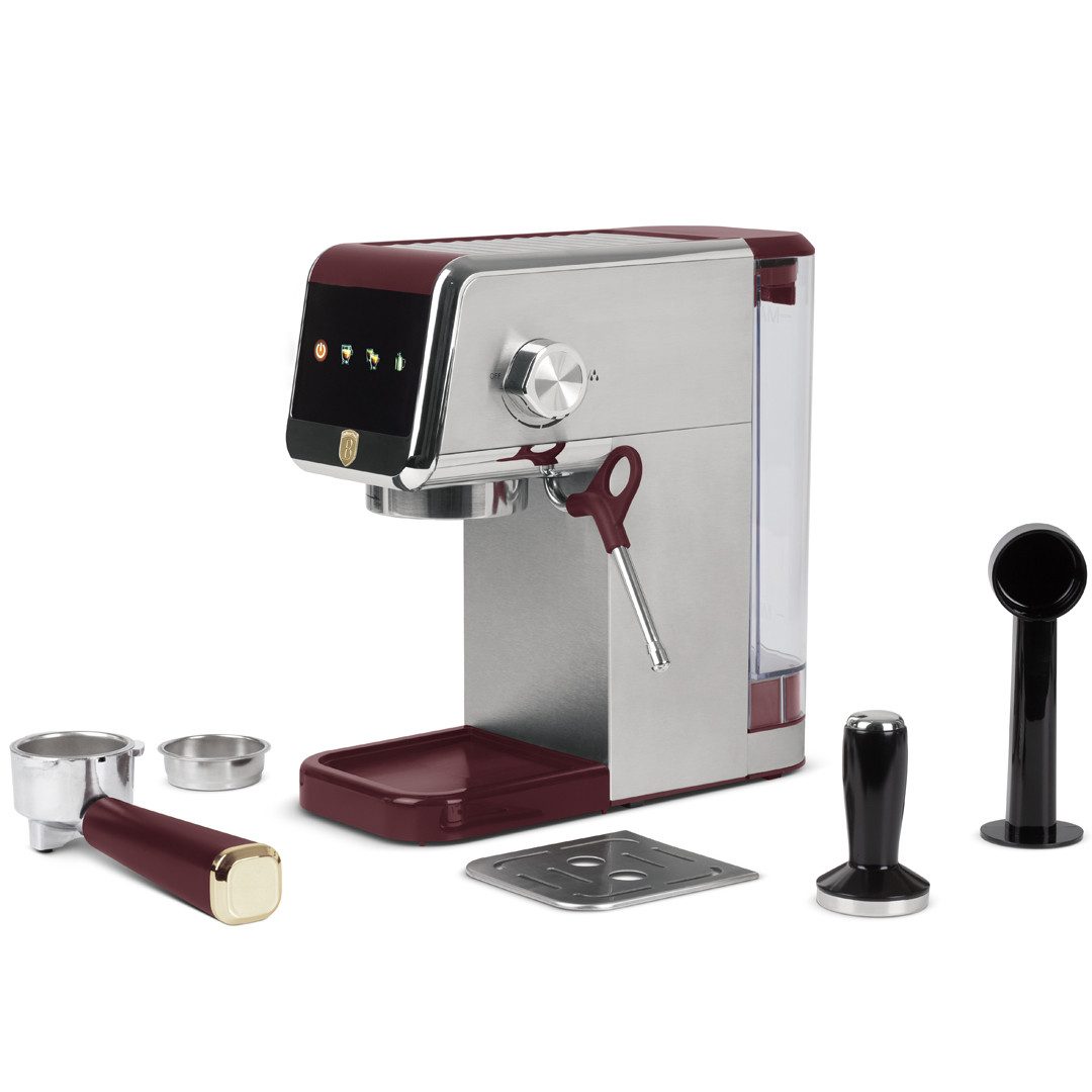 Berlinger Haus Siebträgermaschine BH 9623, 20 Bar, Touch-Display, Milchaufschäumer, 1,2 L Wassertank