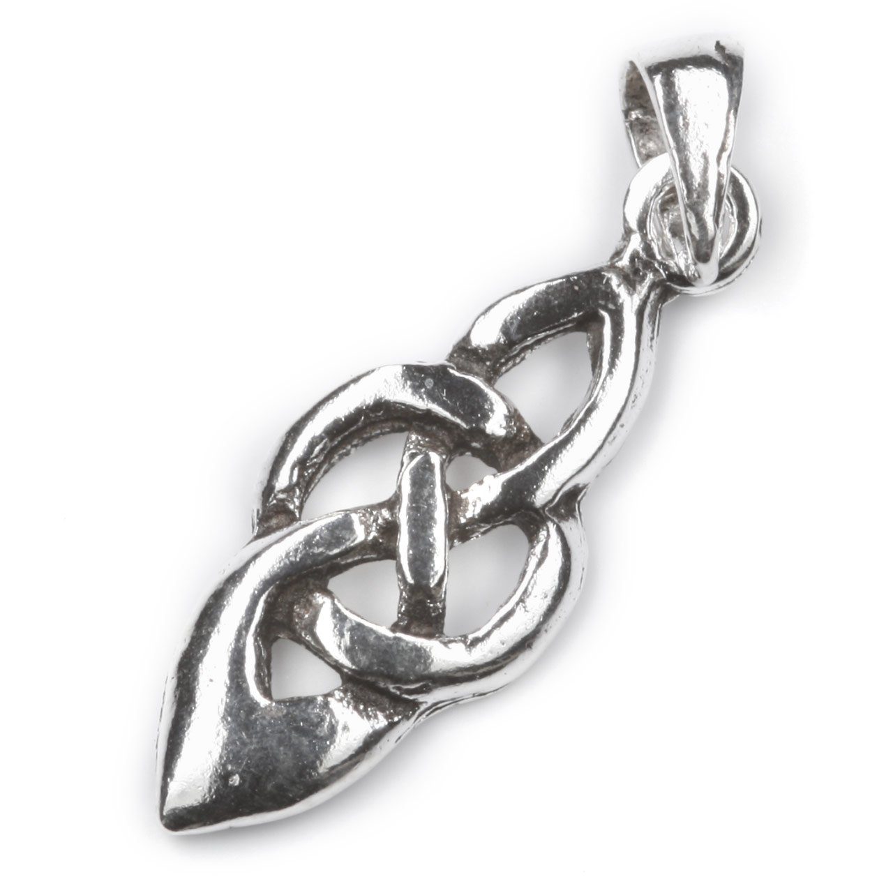 925 925 NKlaus Oxidiert, Kettenanhänger Silber Knoten für Damen Kettenanhänger Sterling Silberschmuck Silber Kelten