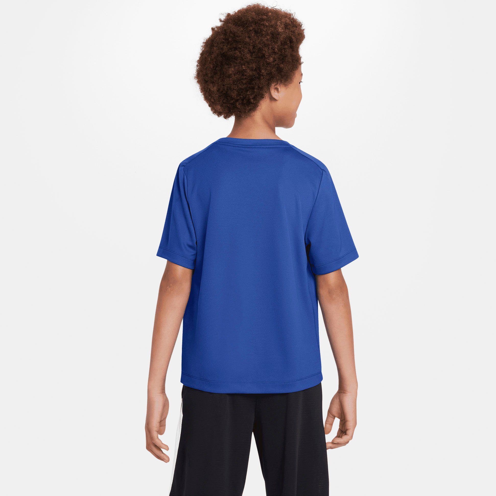 Nike Trainingsshirt DRI-FIT MULTI+ ROYAL/WHITE KIDS' GRAPHIC (BOYS) TOP BIG TRAINING GAME