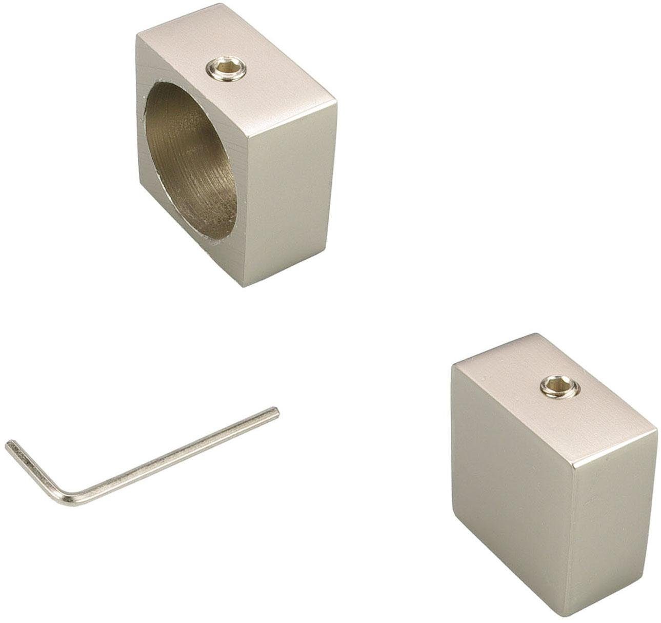 Liedeco Gardinenstangen-Endstück Cessation, Gardinen, (Set, 2-St), für Gardinenstangen Ø 16 mm