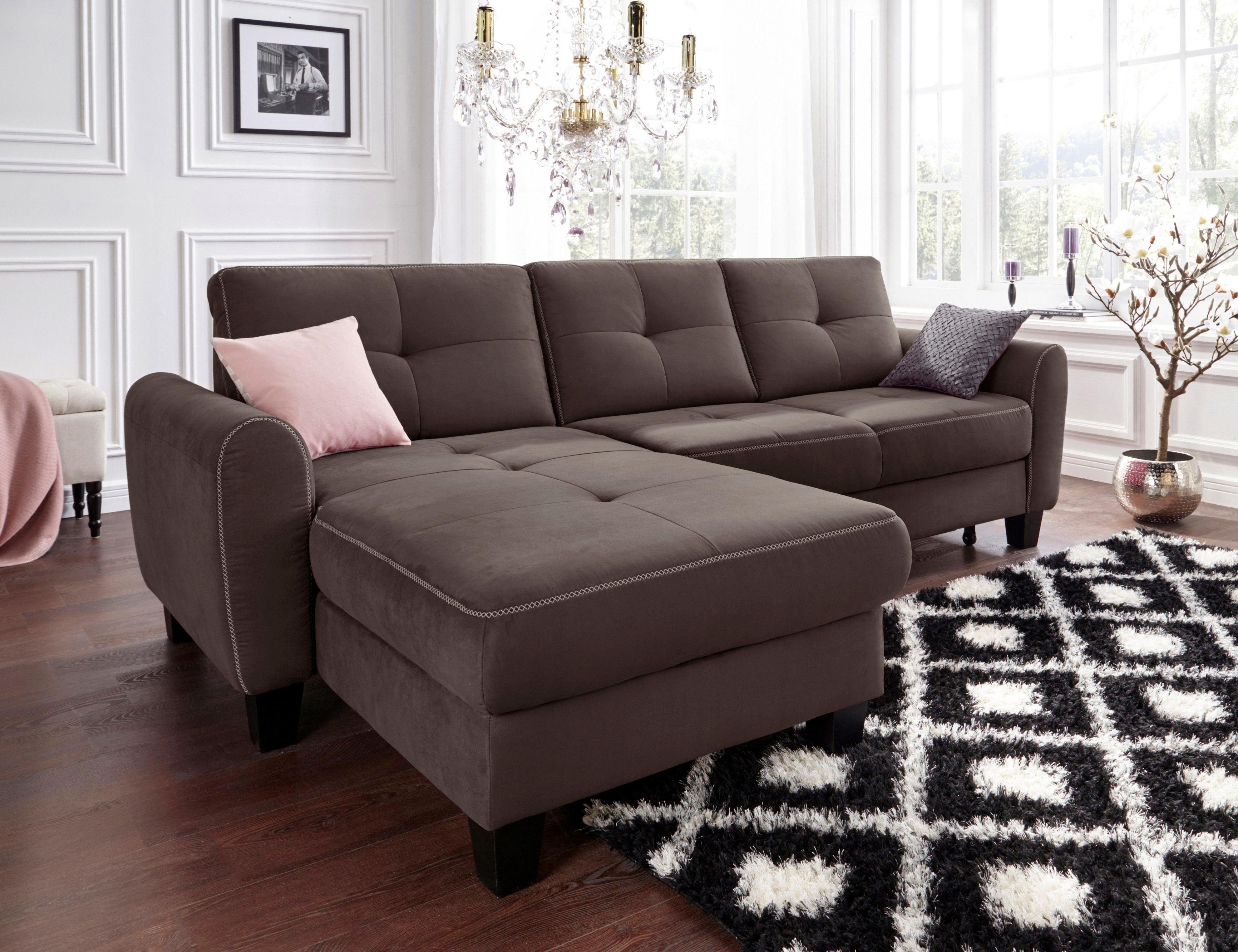 sit&more Ecksofa Varese L-Form, mit Federkern, günstig online kaufen