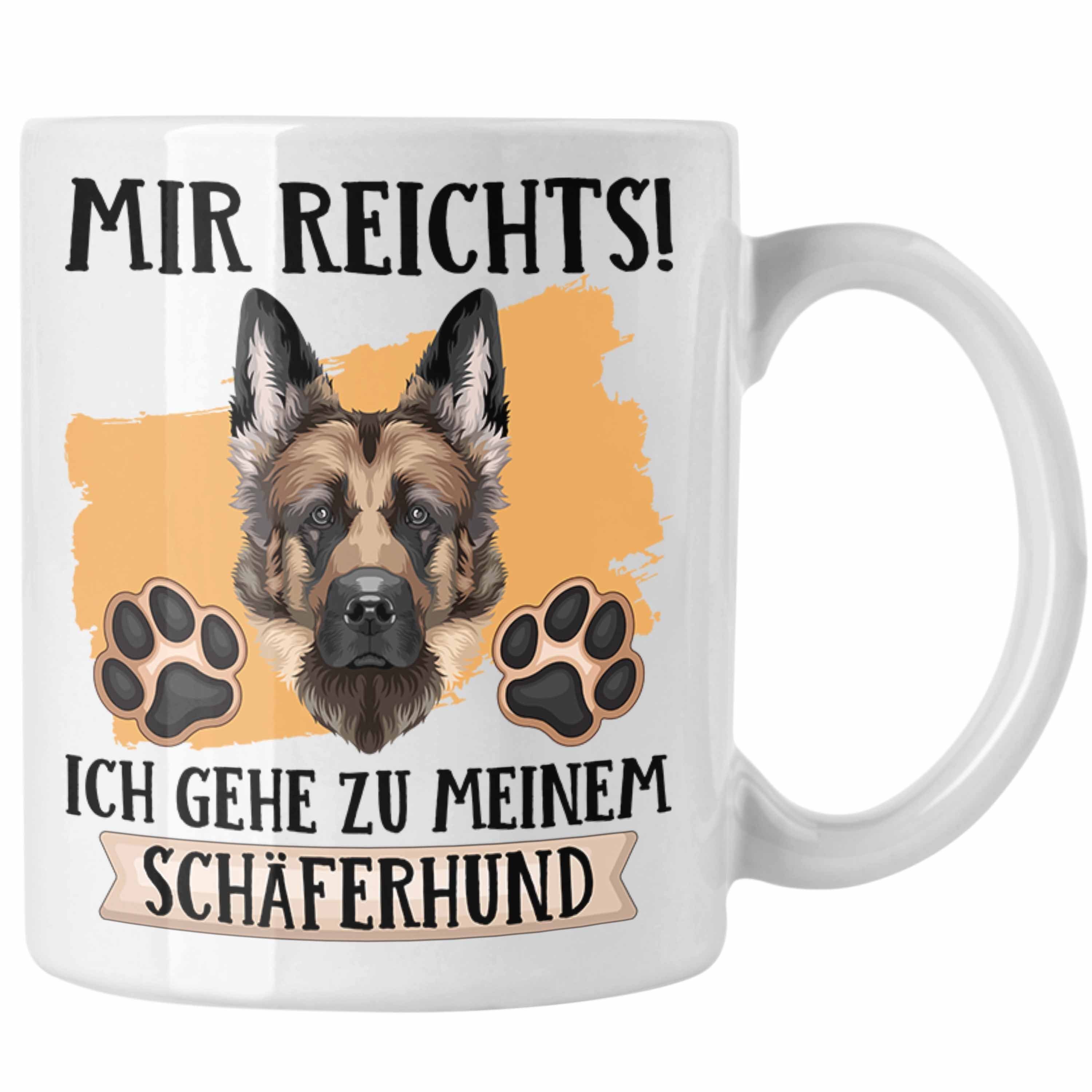 Tasse Tasse Trendation Mir Besitzer Schäferhund Geschenk Geschenkidee Lustiger R Weiss Spruch