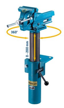 Heuer Schraubstock Heuer Lift für Schraubstock, stufenlos verstellbar, für Schraubstock