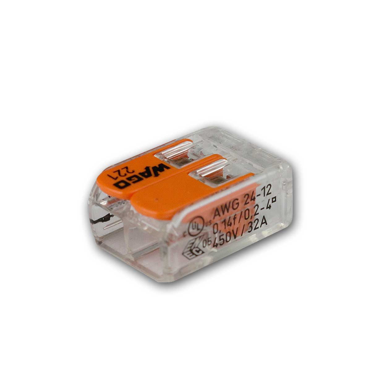 WAGO Verbindungsdosenklemme 10 WAGO Compact Steckklemmen 2x 0,2-4 mm² mi Hebel