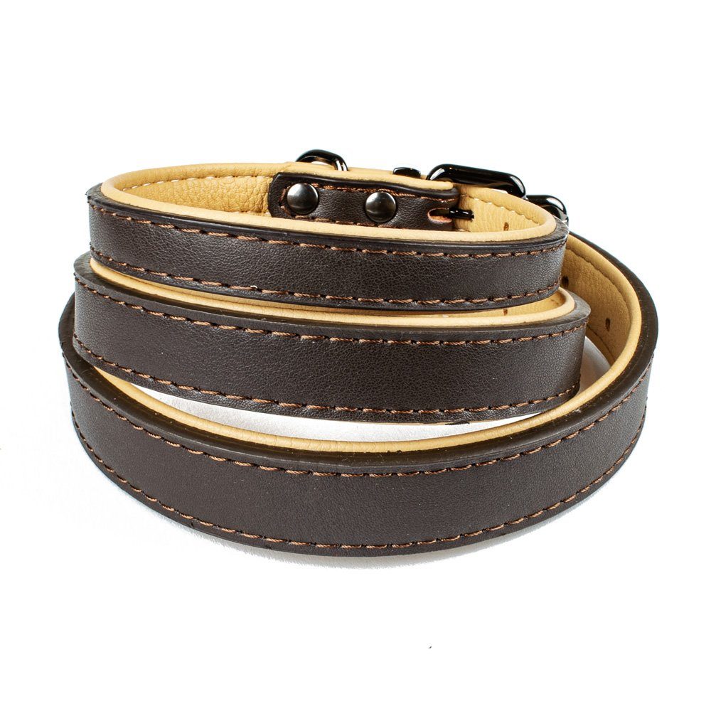 Tierluxe Hunde-Halsband Klassiker, Leder, Premium