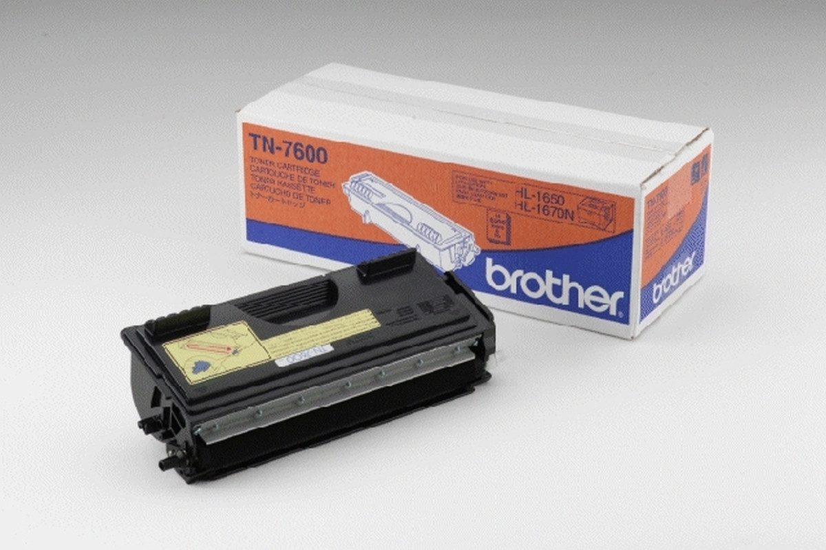 Brother Tonerpatrone Toner Original Brother TN7600 schwarz (3 Stück)