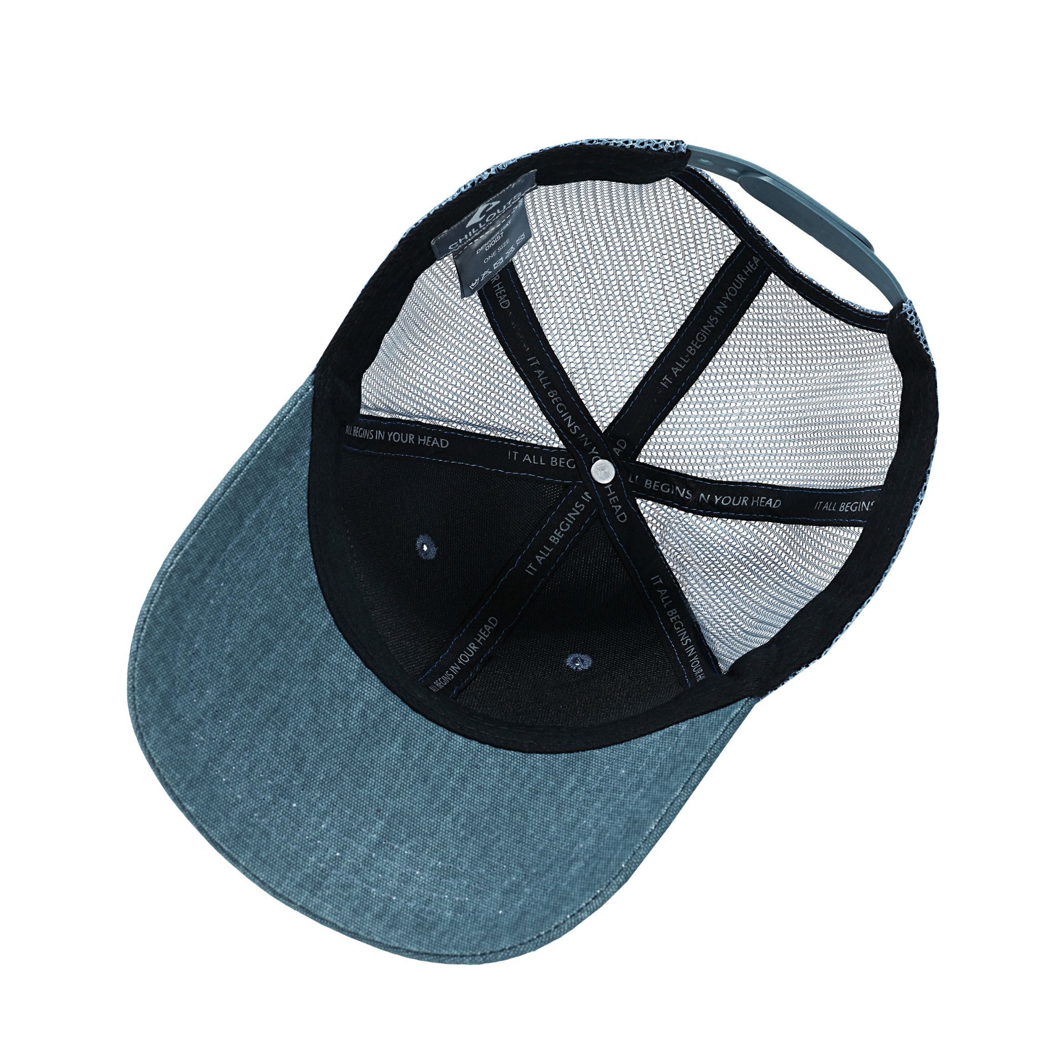 chillouts Baseball Cap Denver Hat mit luftdurchlässigem Netzrücken & stylischem Logo-Patch