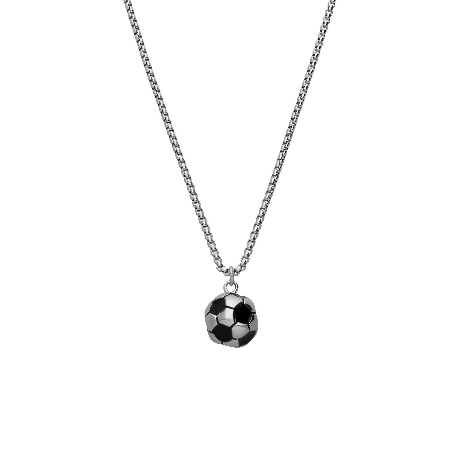 LUCARDI Kette mit Anhänger Halskette - Stahl - Silber - Kinder