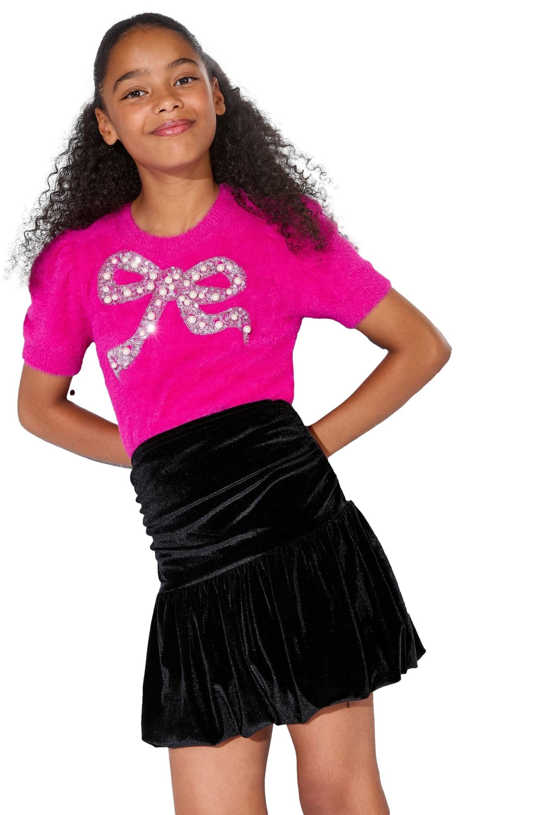 Ballonrock Lipsy Samtrock mit Ballonsaum