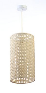 ONZENO Pendelleuchte Rattan Cozy Dreamy 25x42x42 cm, einzigartiges Design und hochwertige Lampe