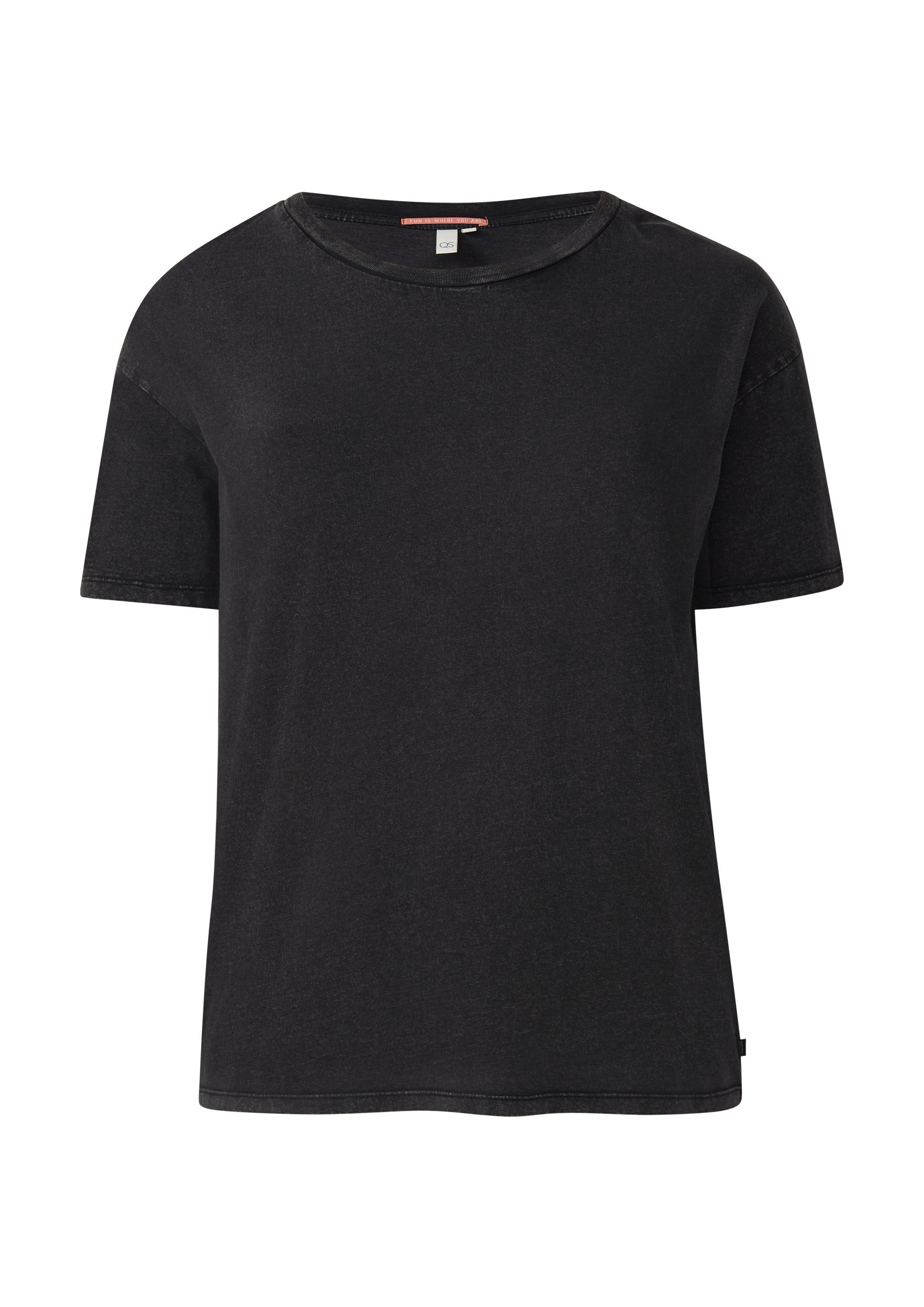 QS Kurzarmshirt T-Shirt Gewaschenes T-Shirt mit günstig online kaufen