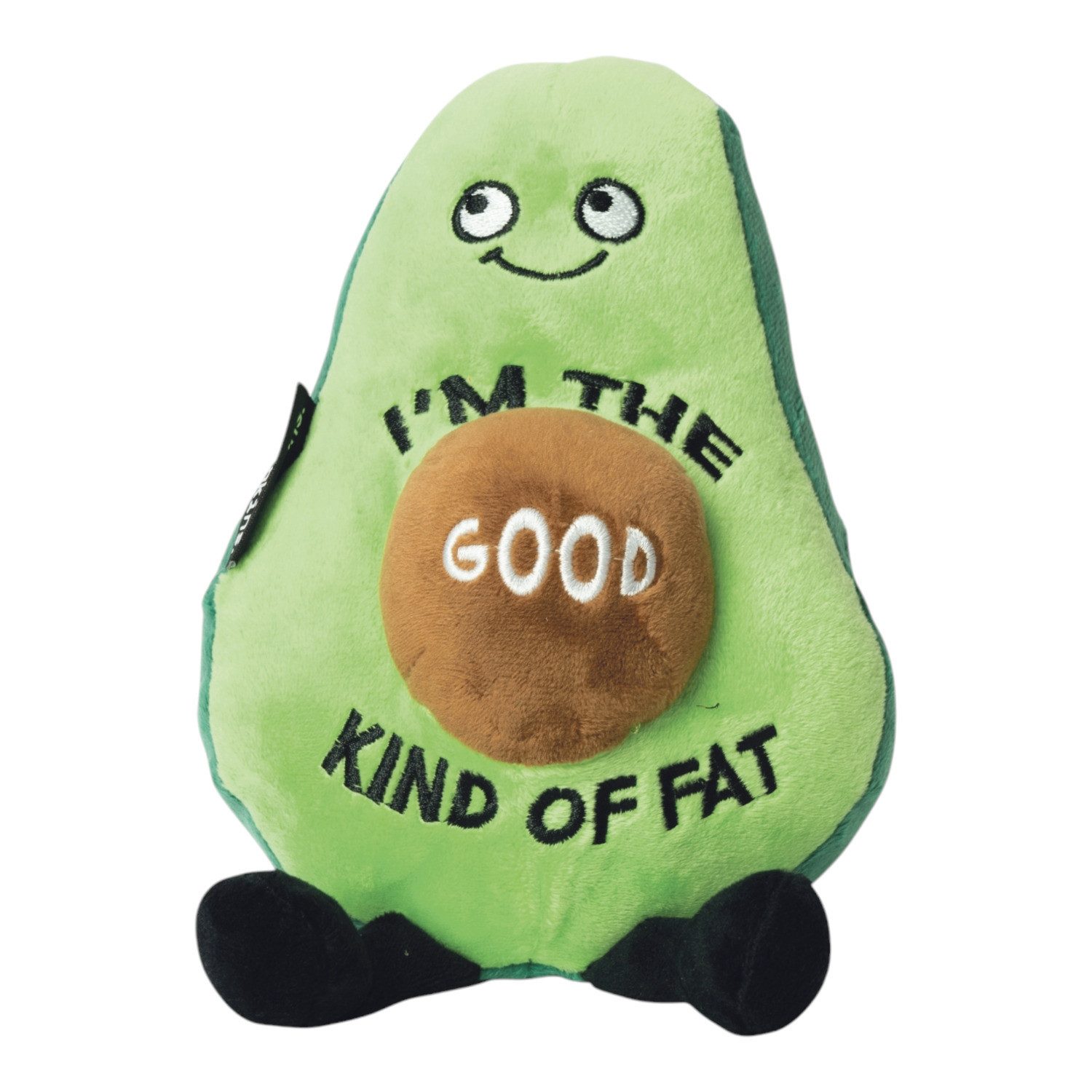 The Source Kuscheltier Punchkins Avocado Kuscheltier mit dem Spruch I'm The Good Kinda Fat