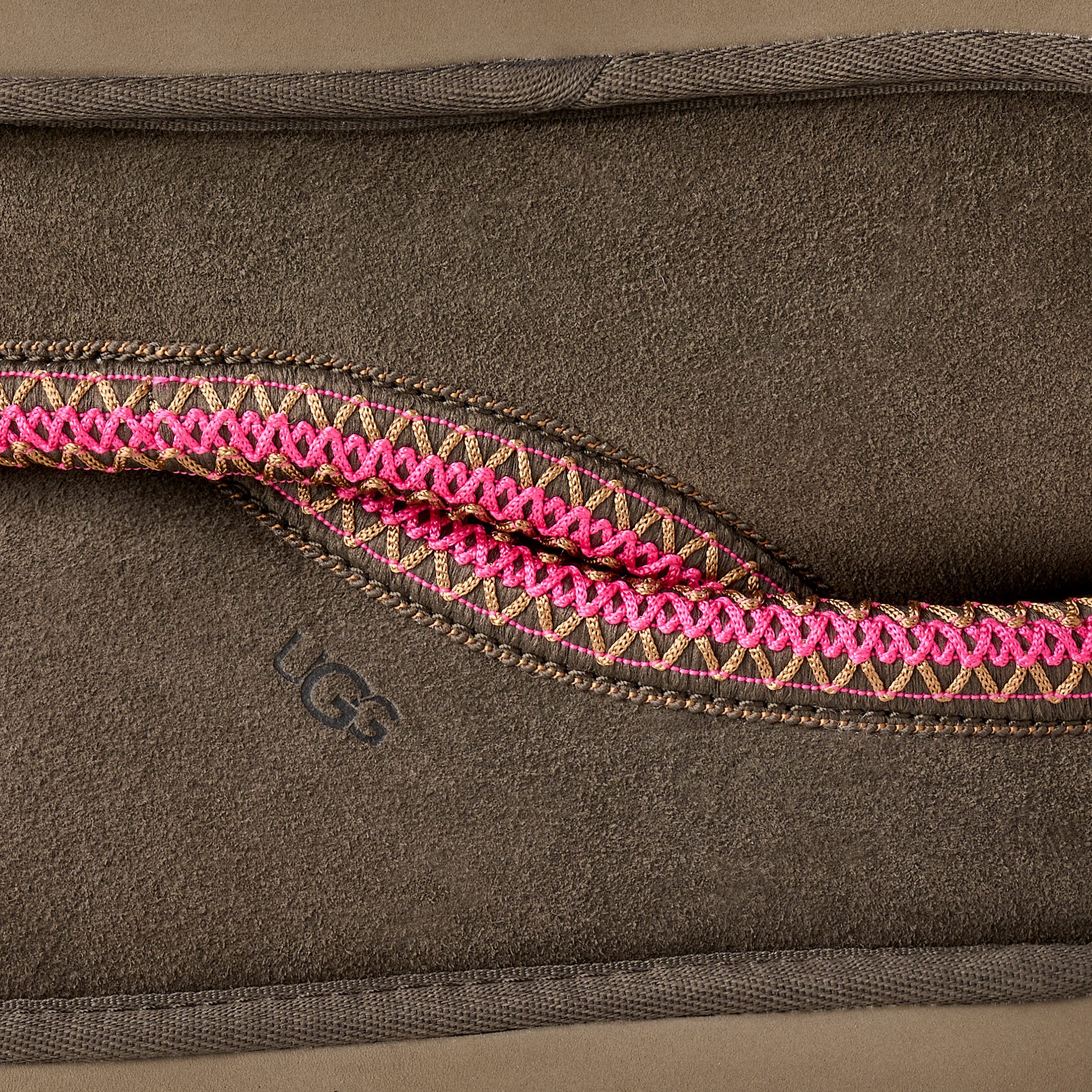 UGG W TASMAN II Slipper Homeslipper, Schlupfschuh, Clog mit Textilband verziert