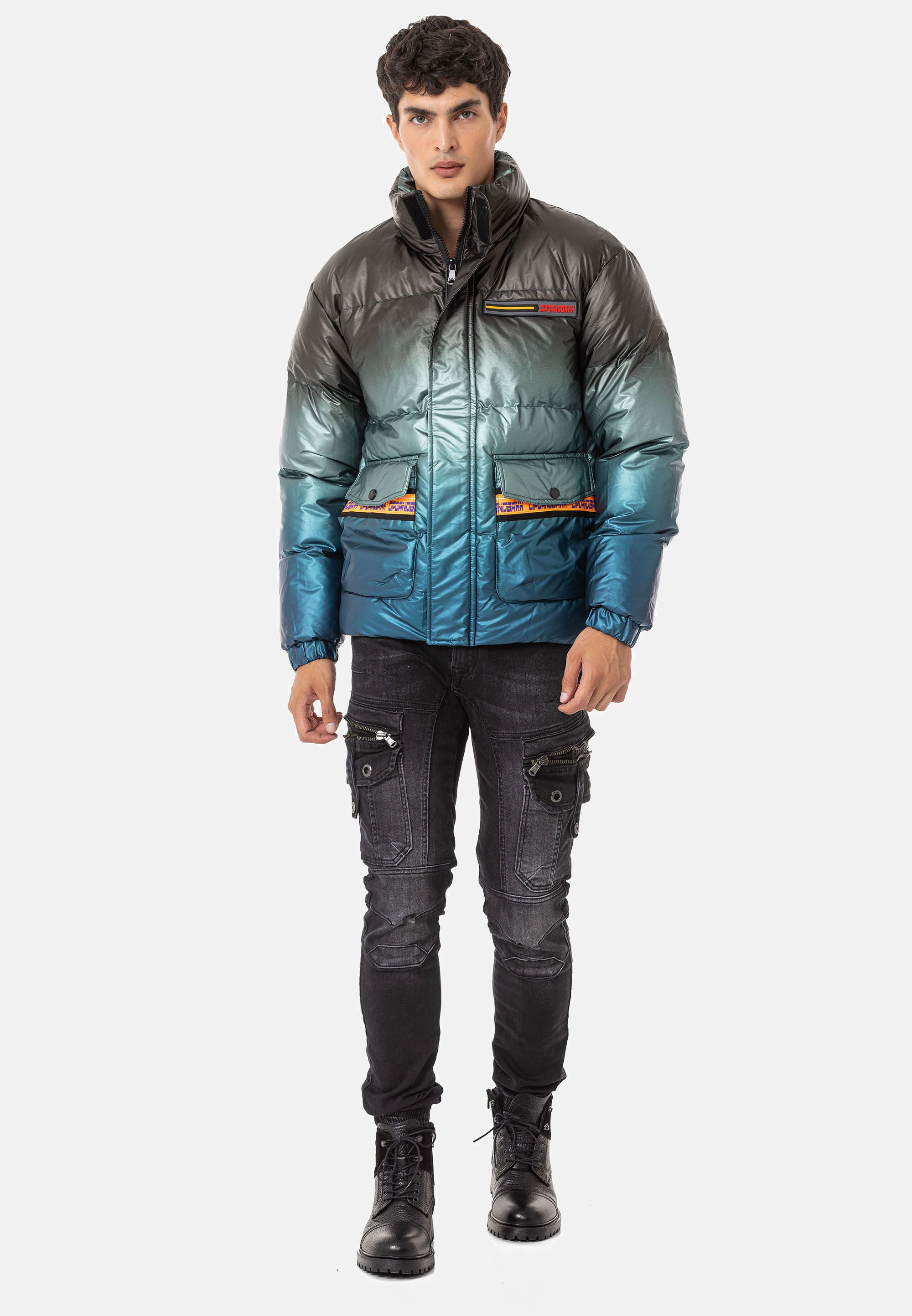 Cipo & Baxx Winterjacke Jacke mit Farbverlauf-Muster