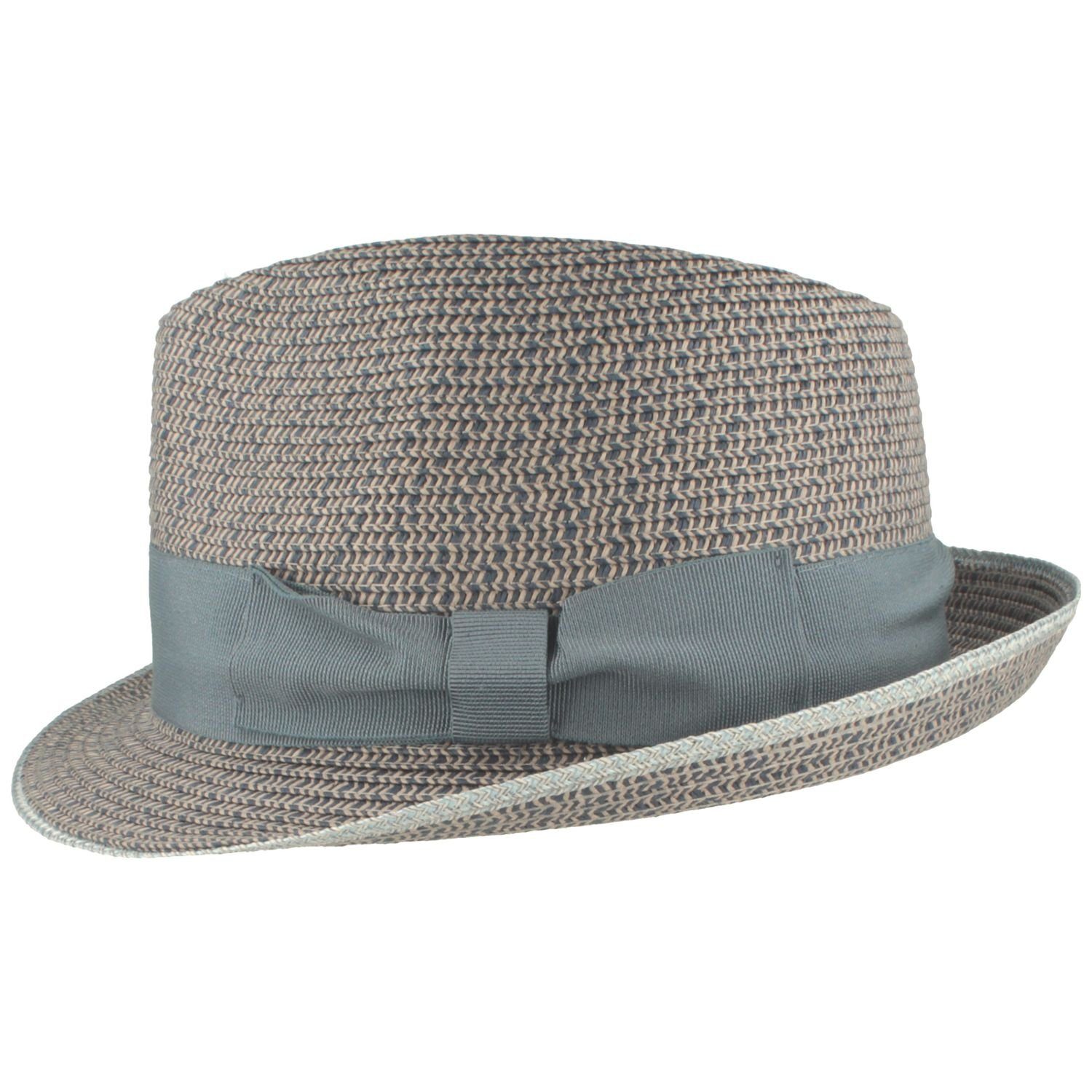 Breiter Strohhut Rollbarer Trilby modisch meliert günstig online kaufen