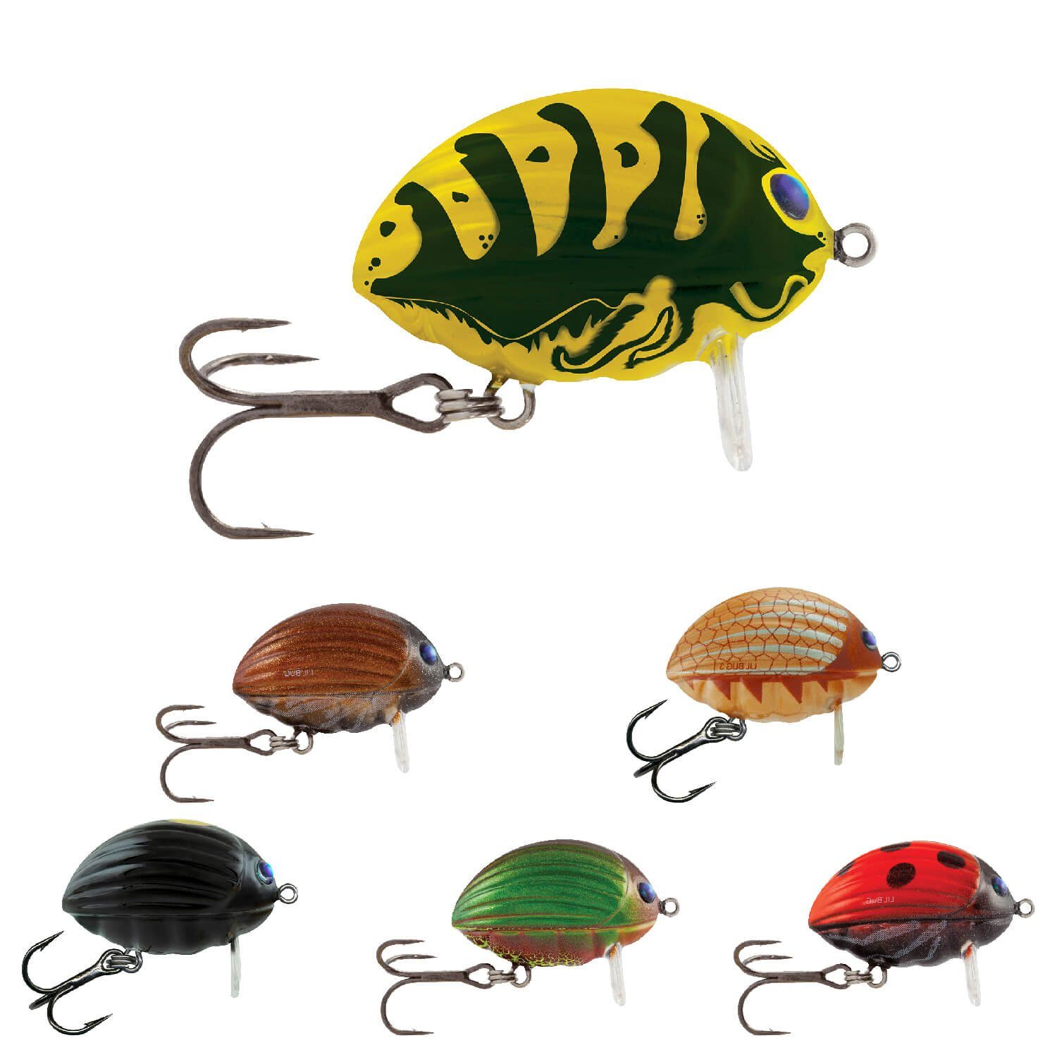 (1-St) Wobbler Bug 2,8g, Green 2cm Salmo Salmo Bug Kunstköder Lil